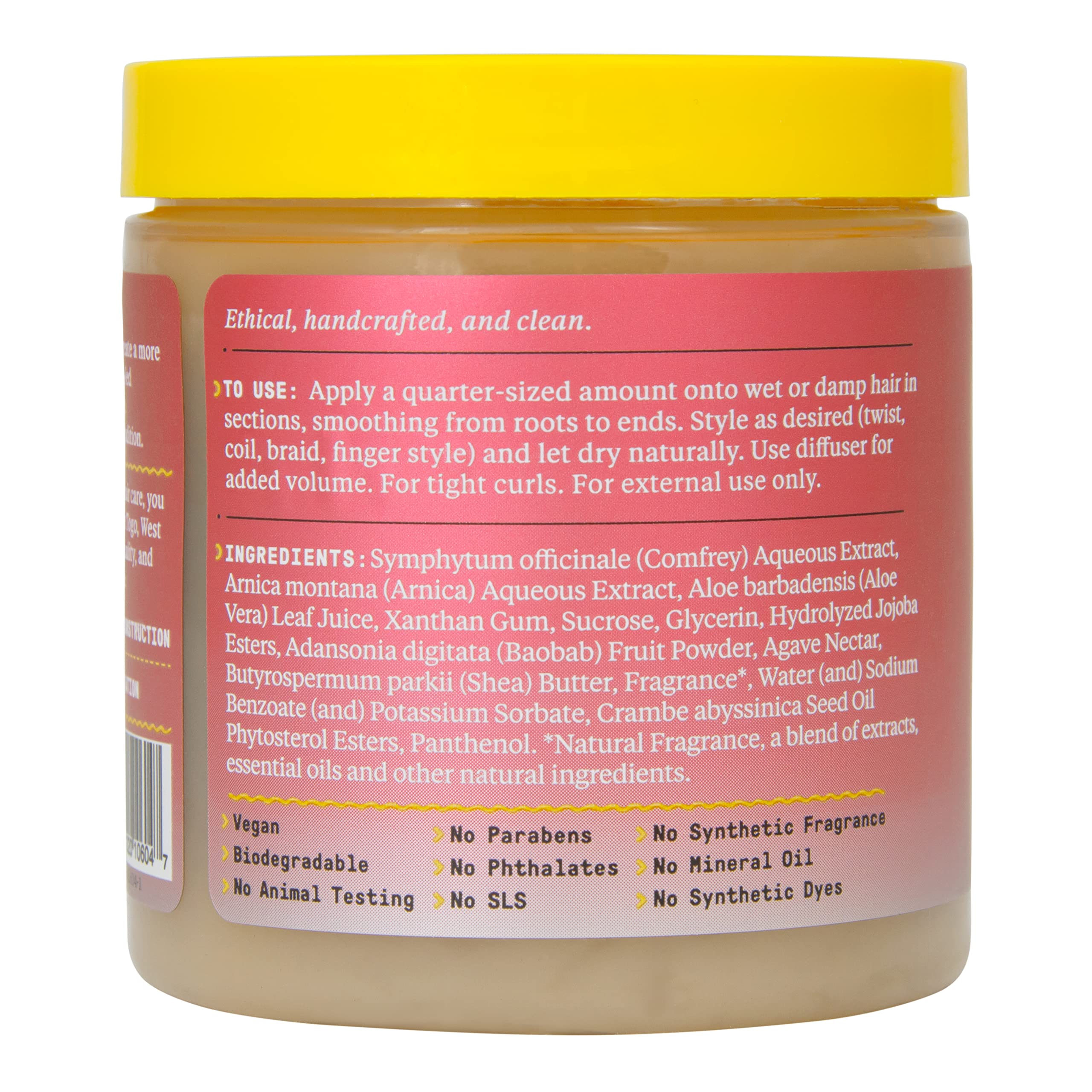 Alaffia Hair Care, Moisturizer, Beautiful Curls Curl Custard for Tight Curls, Thick & Curly Hair Products, Nourishing Shea Butte