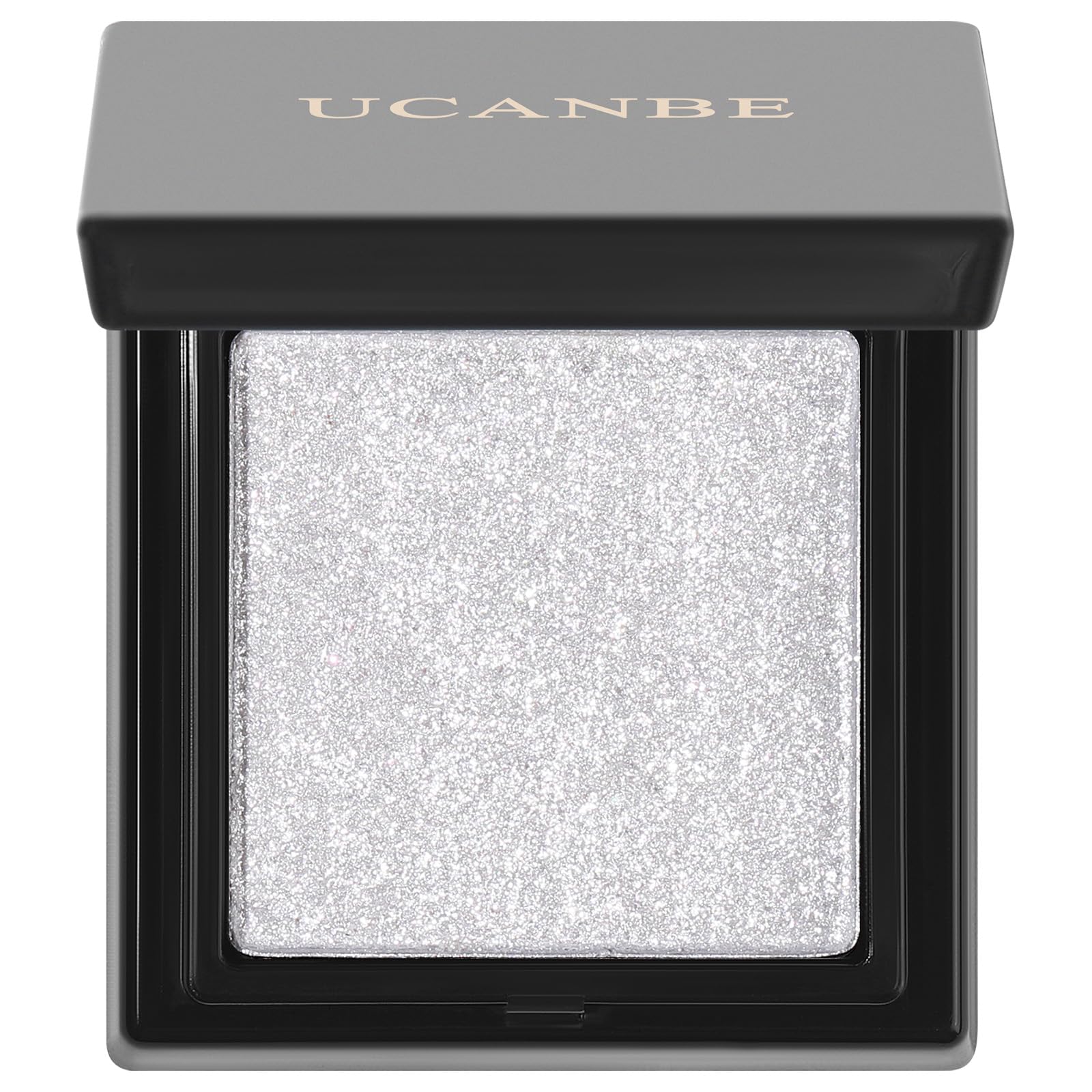 Ucanbe Moonlight Single Eyeshadow Palette, Highly Pigmented Glitter Eye Shadow Powder, Professional Long-Lasting Waterproof Make