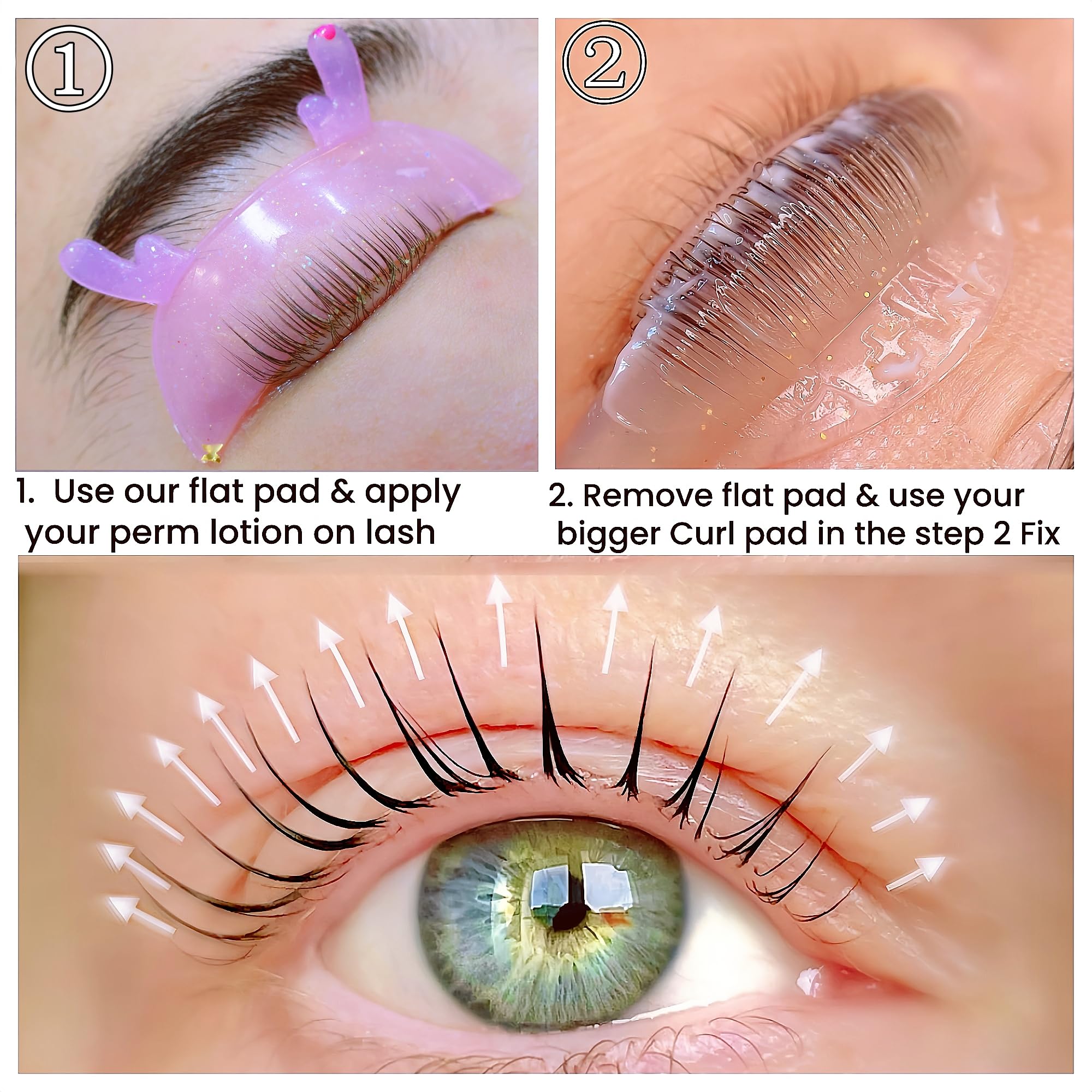 Korea Lash Lift Flat Shields Korean Flat Shield 1mm Thin Eyelash Lift Pad For NO.1 Perm Soften Eyelashes 100% Self-sticky Liftin