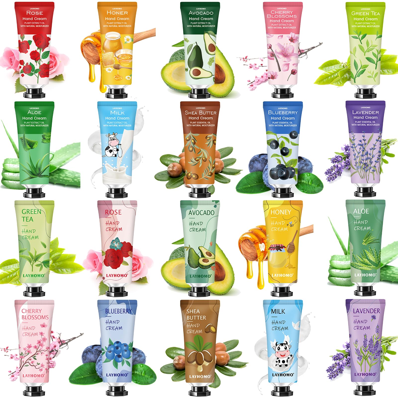 Ankooy 20 Pack Hand Cream Gifts Set Christmas Gifts For Women,Mothers Day Gifts,Teacher Appreciation Gift,Bulk Hand Lotion Trave