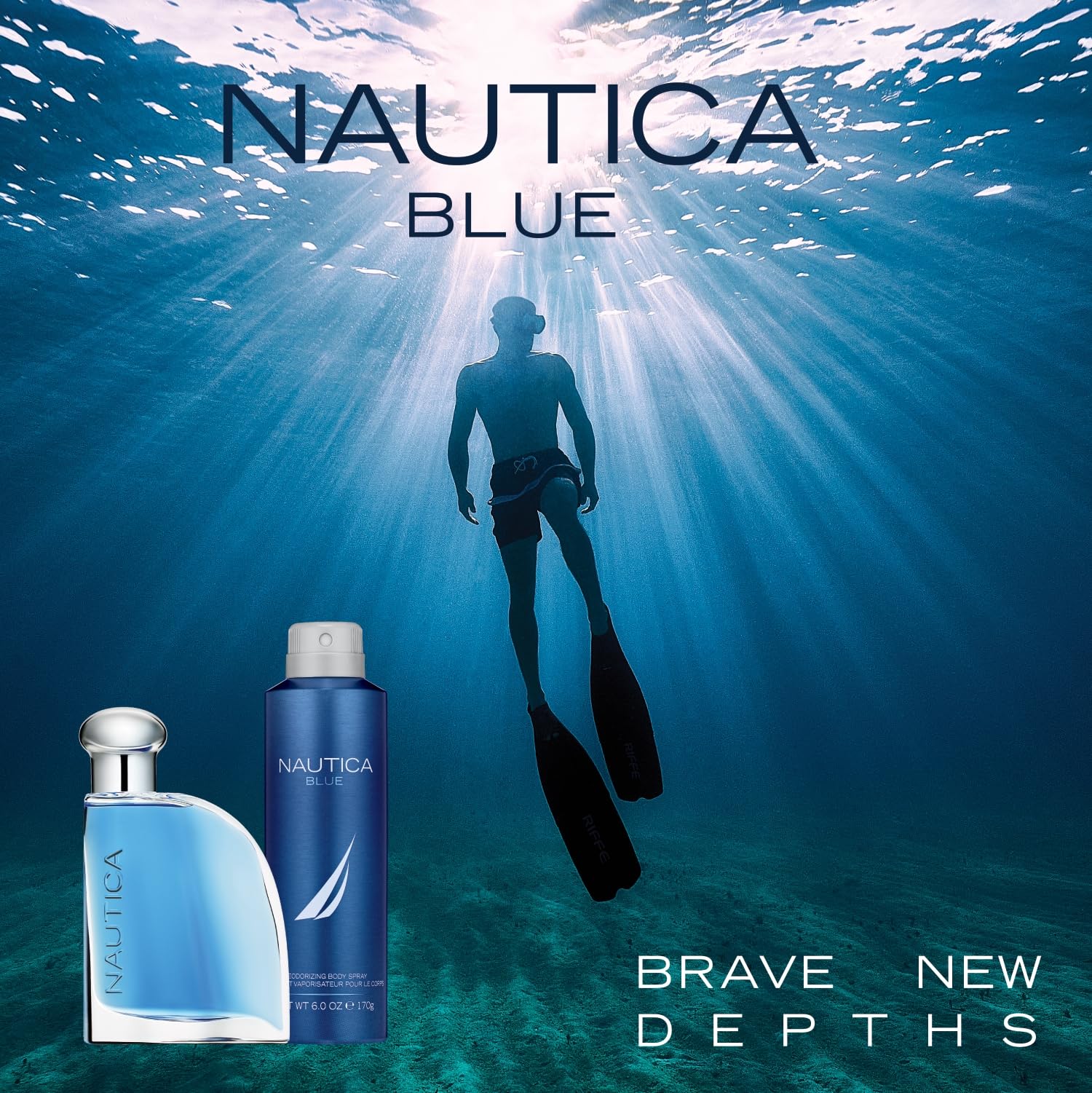 Nautica Blue Mens 2-Pc. Eau De Toilette & Body Spray Holiday Gift Set