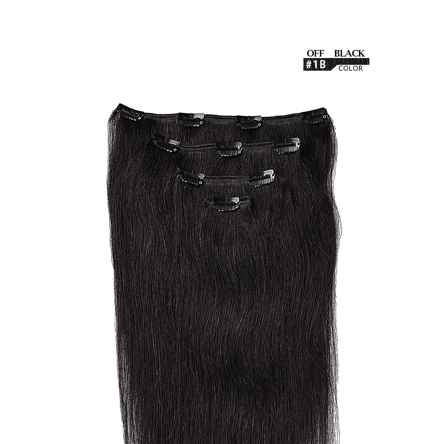 14'' Clip In Hair Extensions Remy Human Hair For Women - Silky Straight Human Hair Clip In Extensions 50Grams 4Pieces Natural Bl