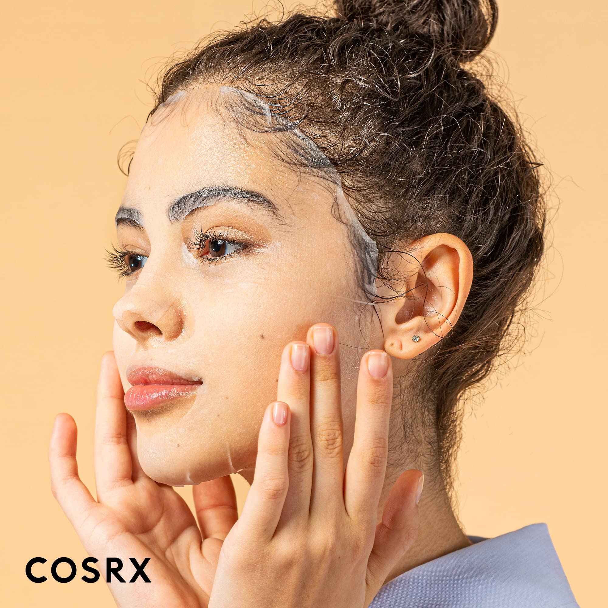 Cosrx Snail Mucin Sheet Mask 10 Ea With Snail Mucin Serum, Self Care, Face Masks For Dry, Sensitive Skin, Not Tested On Animals,