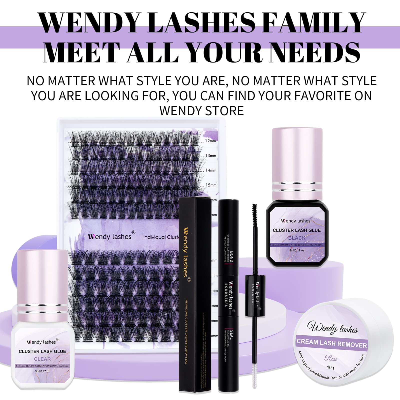 Lash Glue Cluster Eyelash Glue Black Sensitive Lash Glue Fast Drying Waterproof Lash Glue Individual Lash Glue Long Lasting Diy