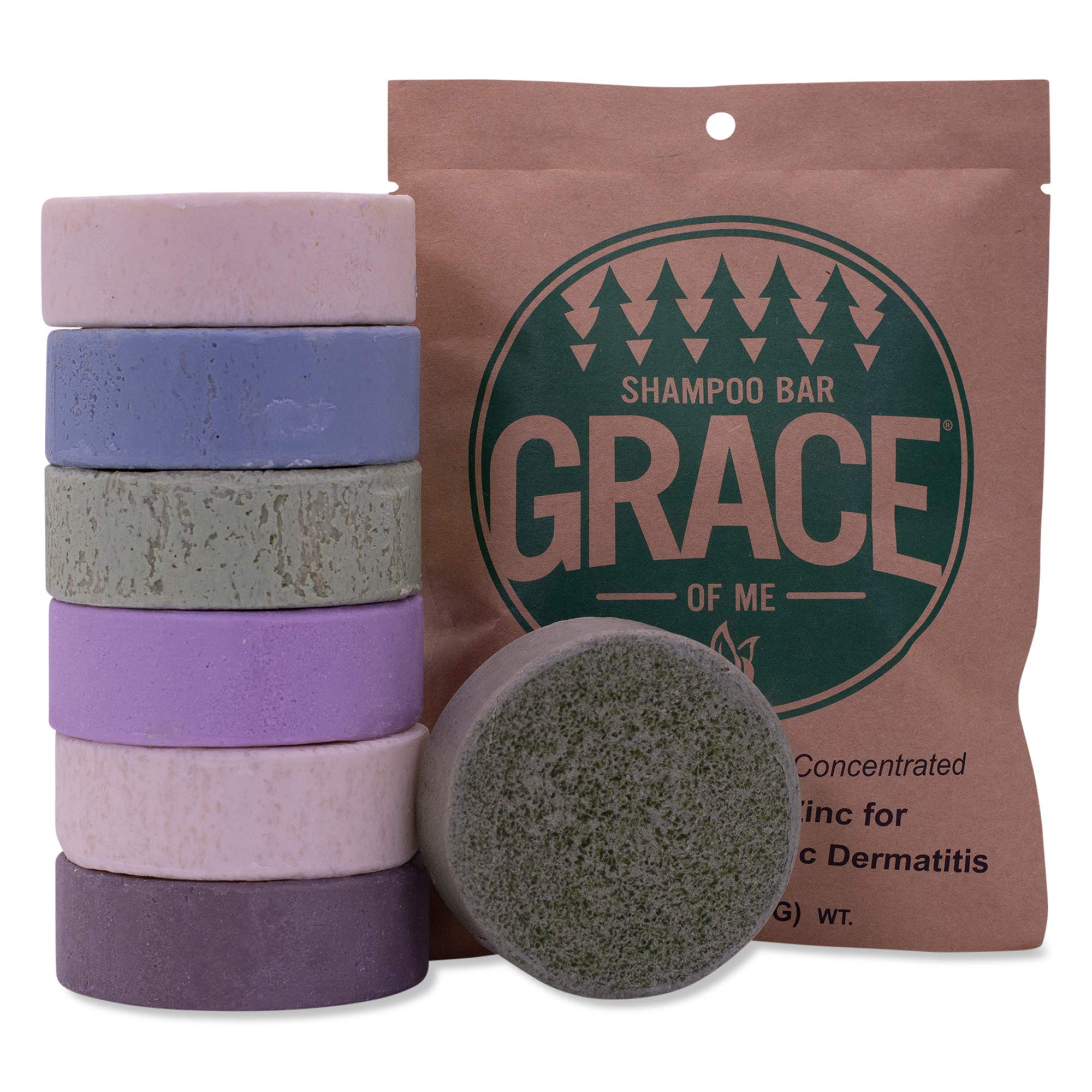 Dermaharmony 2% Pyrithione Zinc Shampoo Bar with Shea Butter by Grace of Me (4 Oz) (Unscented)
