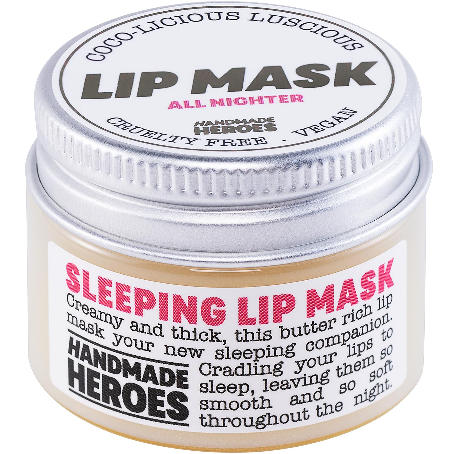 100% Natural Lip Butter Sleeping Lip Mask, Overnight Lip Moisturizer and Conditioner for Dry Lips. Intensive Lip Balm and Lip Th