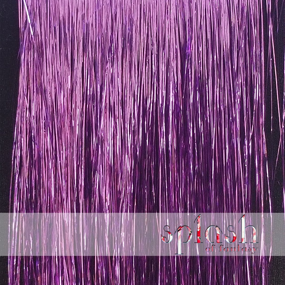40 Shiny Hair Tinsel 100 Strands (Wisteria Lavender)