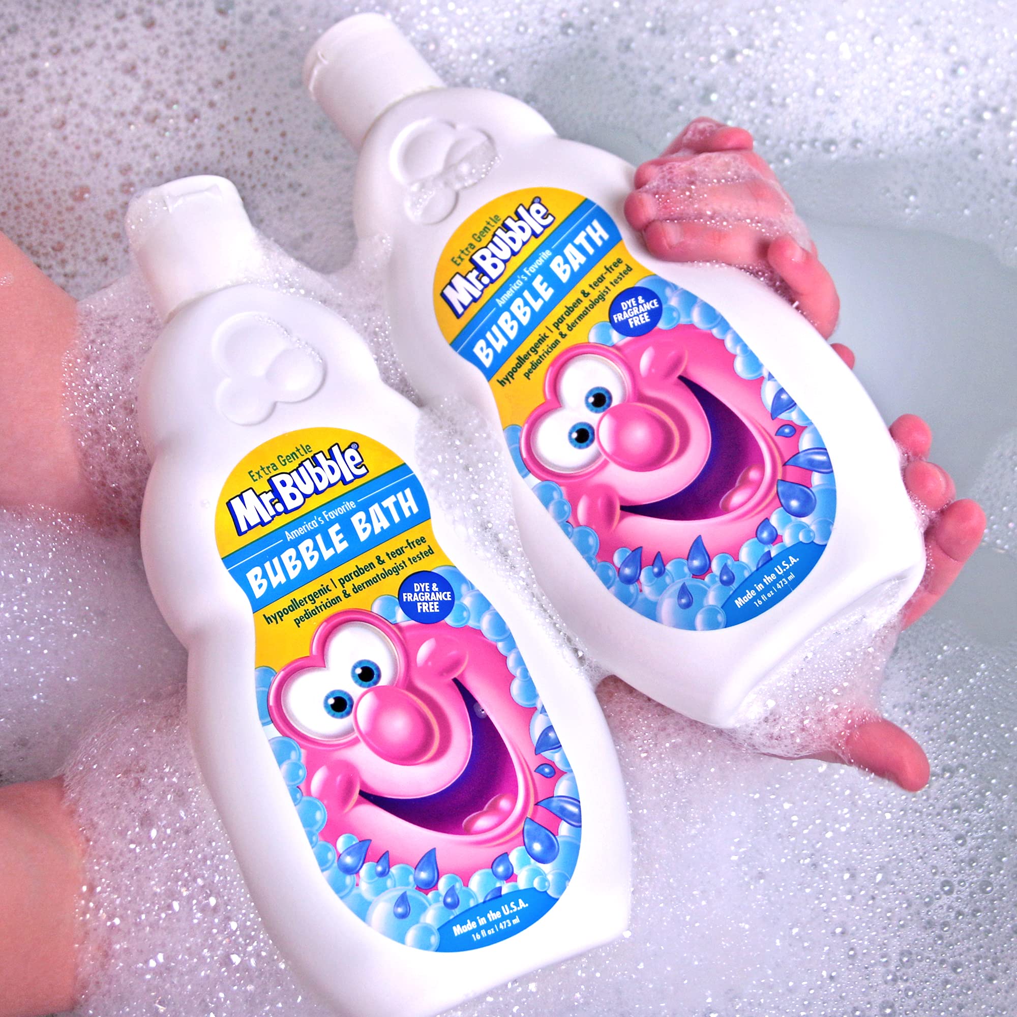 Mr. Bubble Extra Gentle Bubble Bath - Hypoallergenic, Tear Free Bubble Bath Solution Perfect For Sensitive Skin (Pack Of 2 Bottl