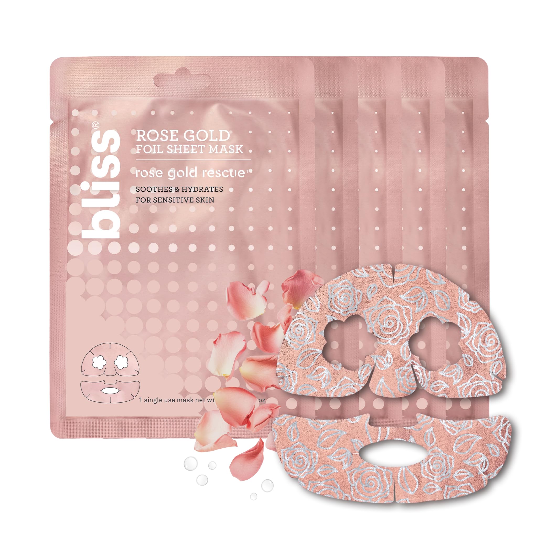 Bliss Sensitive Skin Hydrating Face Sheet Masks  5Pack for Sensitive Skin