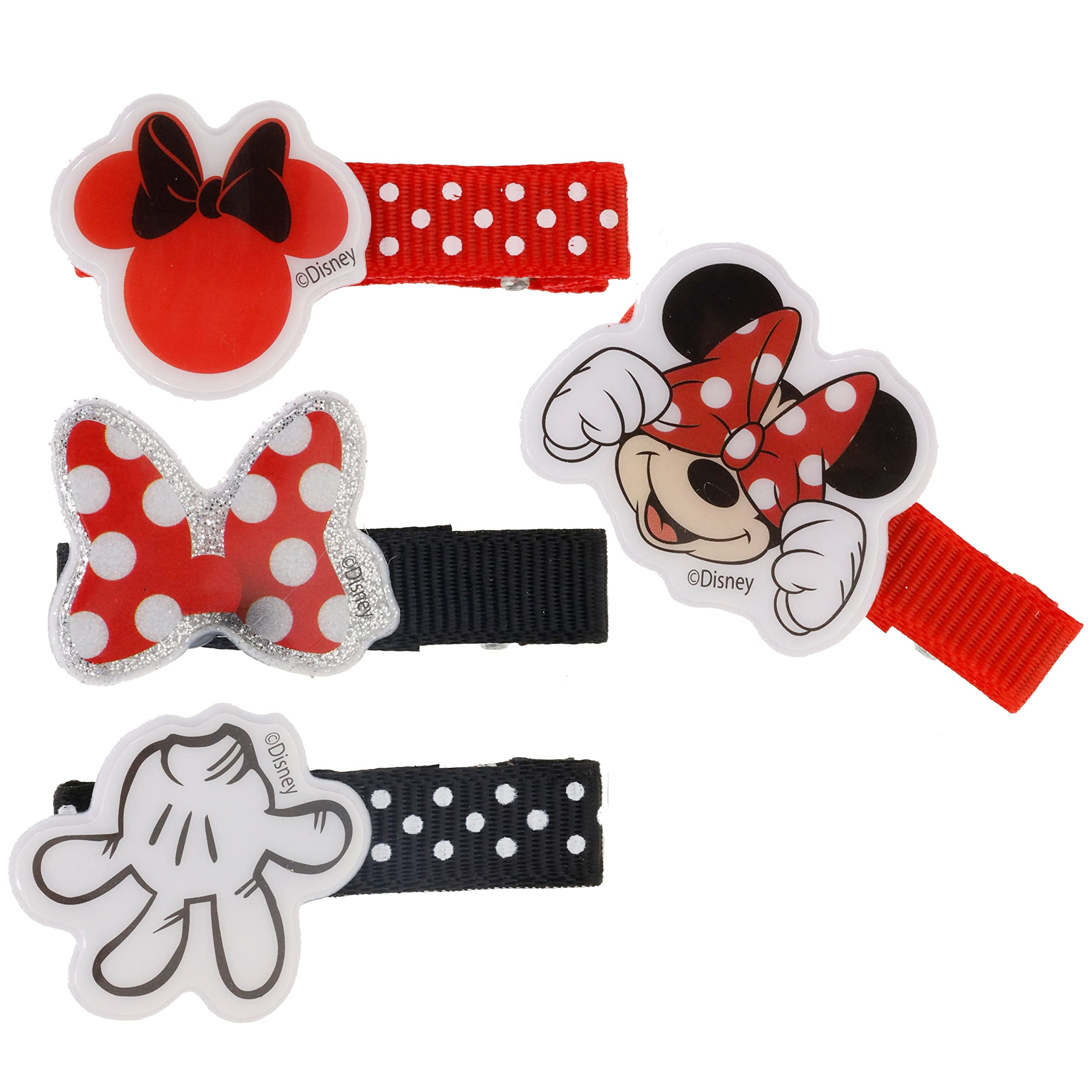 Townley Girl Disney Minnie Mouse Hair Accessories Kit - 22 Pieces, Multi, Perfect for Girls Ages 3+, Model MB1640GA