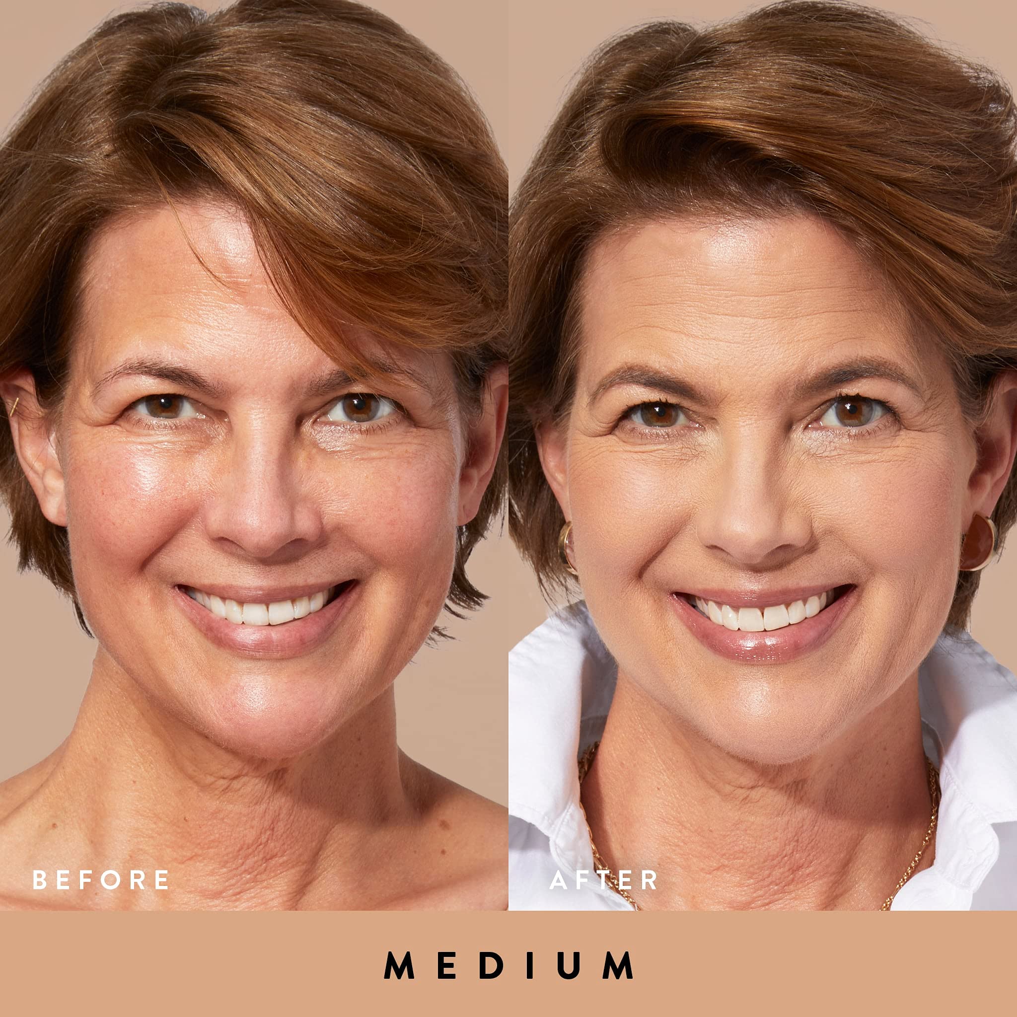 LAURA GELLER NEW YORK Quench-n-Tint Hydrating Foundation - Medium - Sheer to Light Buildable Coverage - Natural Glow Finish - Li