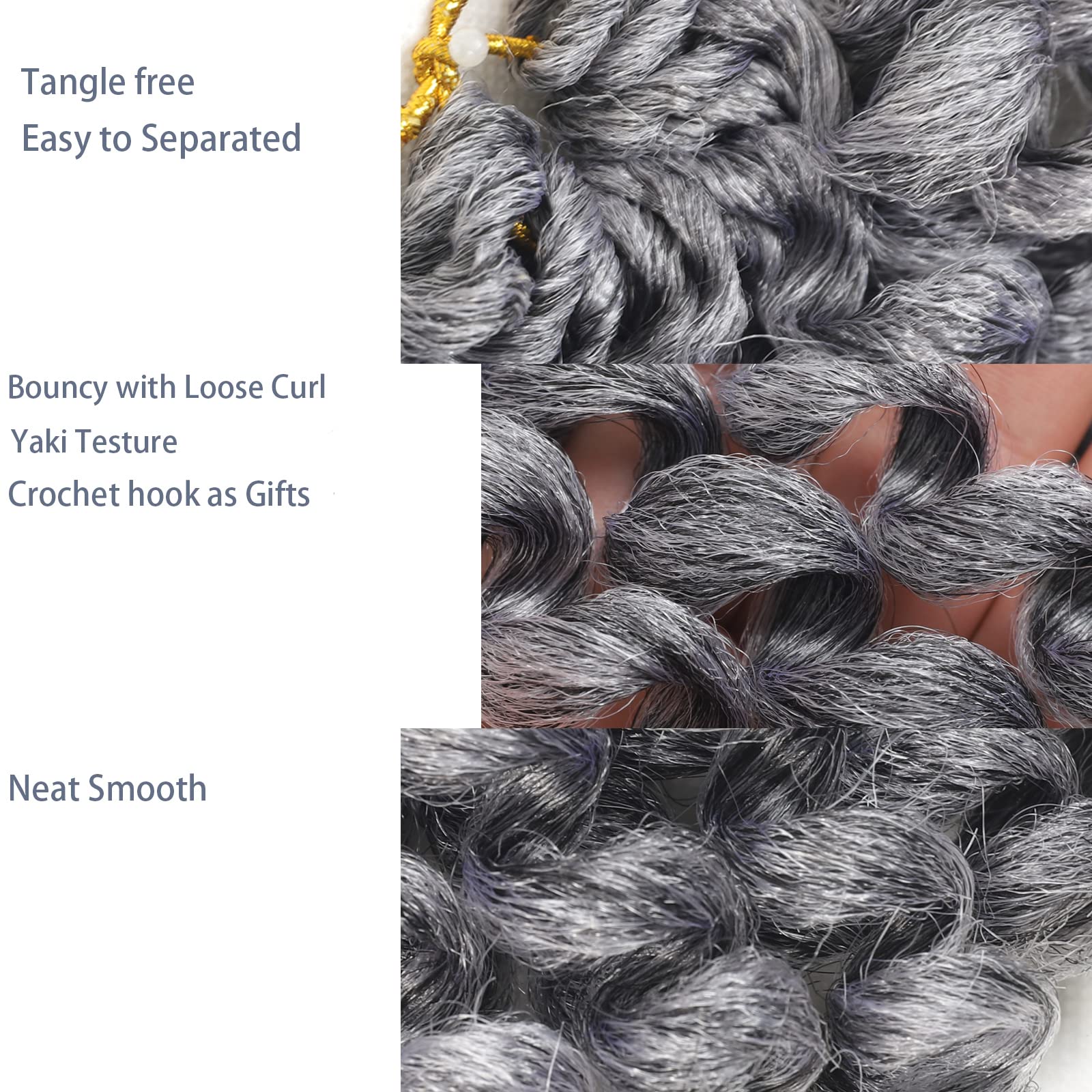 3Packs 2X Ringlet Wand curl Jamaican Bounce 8 inch Synthetic crochet Hair Extensions crochet Braiding Hair 20 Roots (8Inch (Pack
