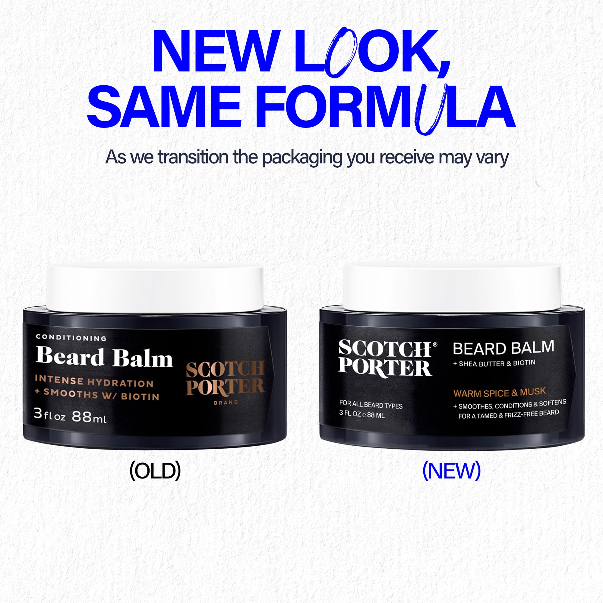 Scotch Porter Conditioning Beard Balm For Men | Hydrates, Smooths, Adds Shine & Tames Flyaway Hair | Free Of Parabens, Sulfates