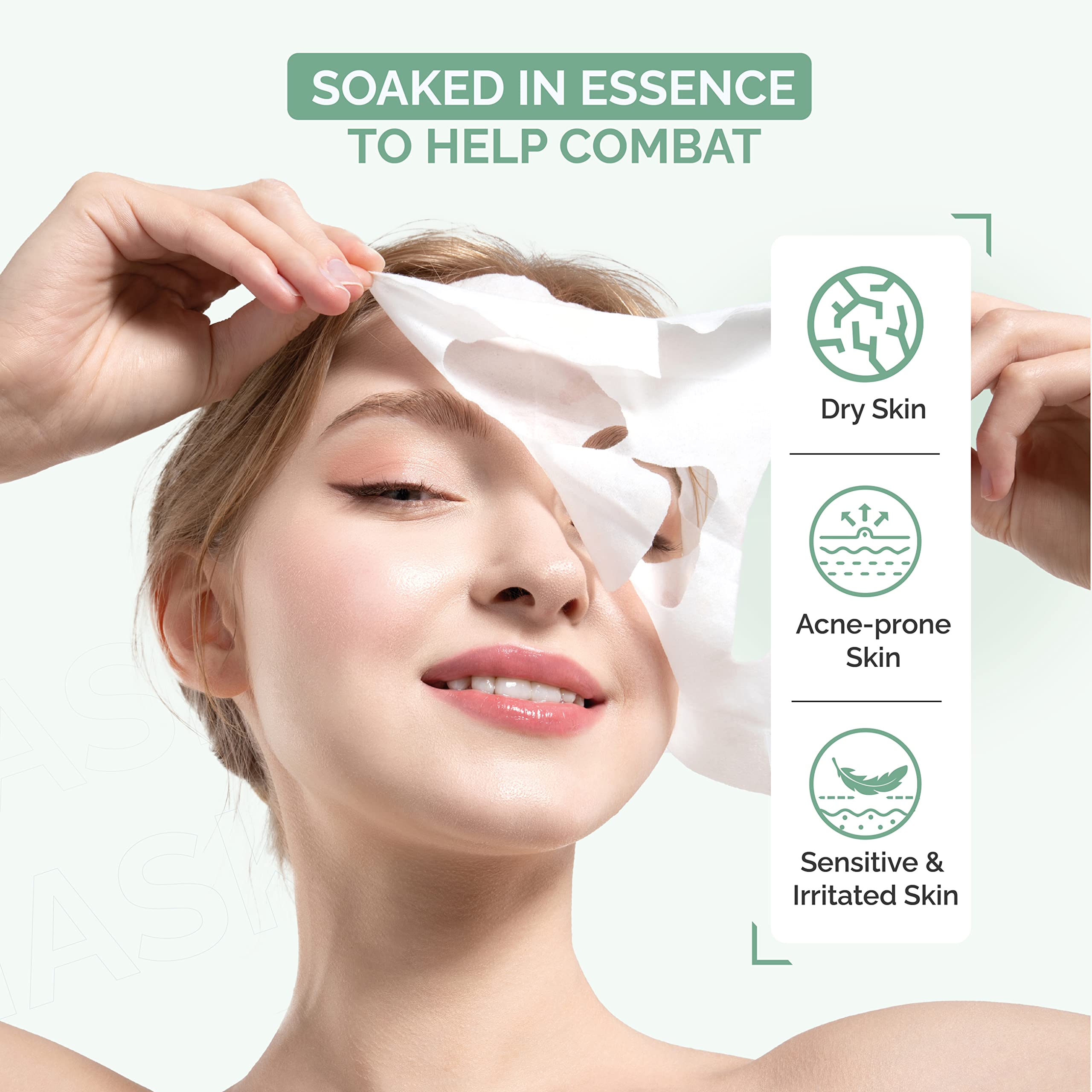 Beyond Intensive Ampoule Mask 2X Cica With Centella Asiatica For Soothing/Moisturizing Care For Irritated And Sensitive Skin - H