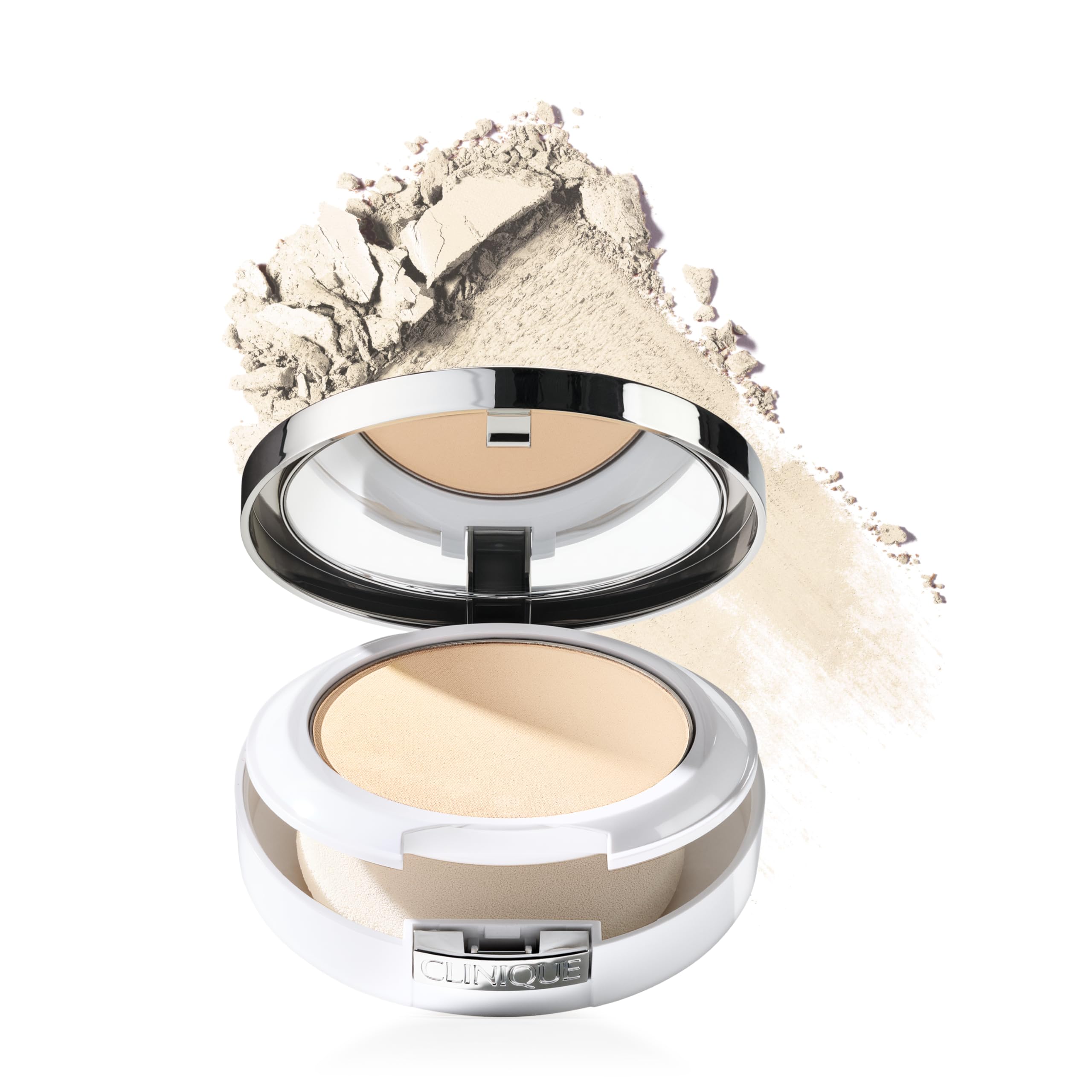 Clinique Beyond Perfecting Powder Lightweight Full Coverage Foundation + Concealer For Dry Combination to Oily Skin Types, Dune,