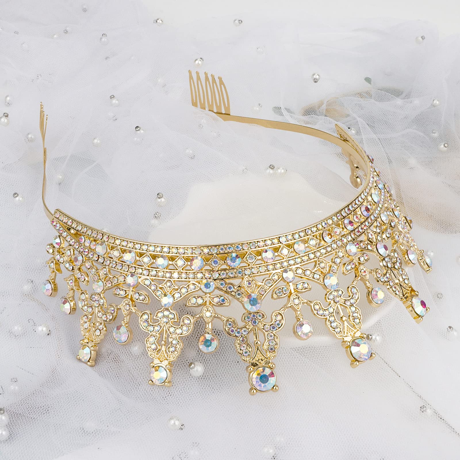 Cocide Tiaras For Women Crowns For Women Tiaras And Crowns For Women Queen Crown Princess Tiara For Girls Rhinestones Party Brid