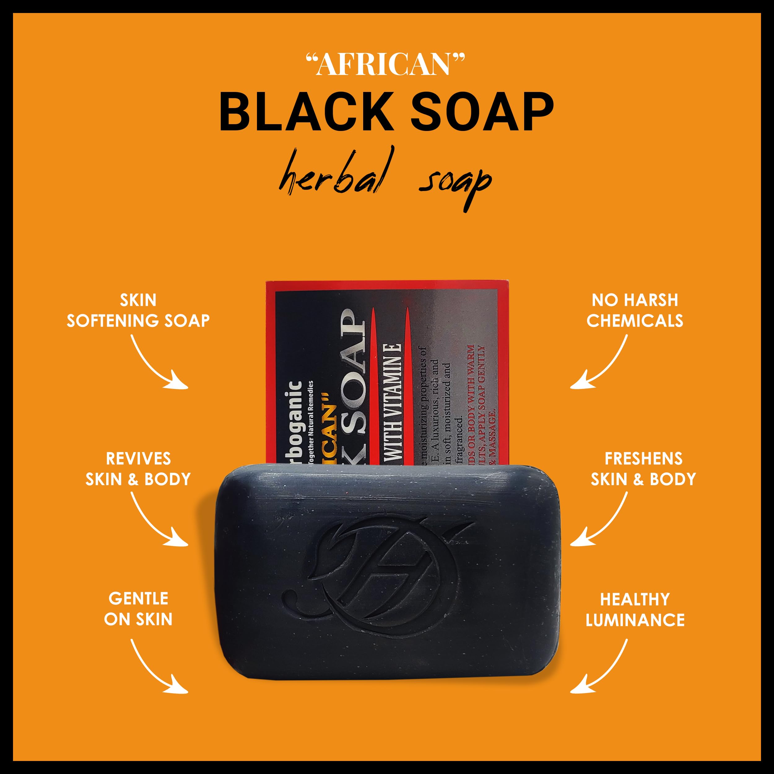 HERBOGANIC Eucalyptus Herbal Soap | Natural Bar Soap for Face and Body | Cleansing and Moisturizing | Infused with Eucalyptus |