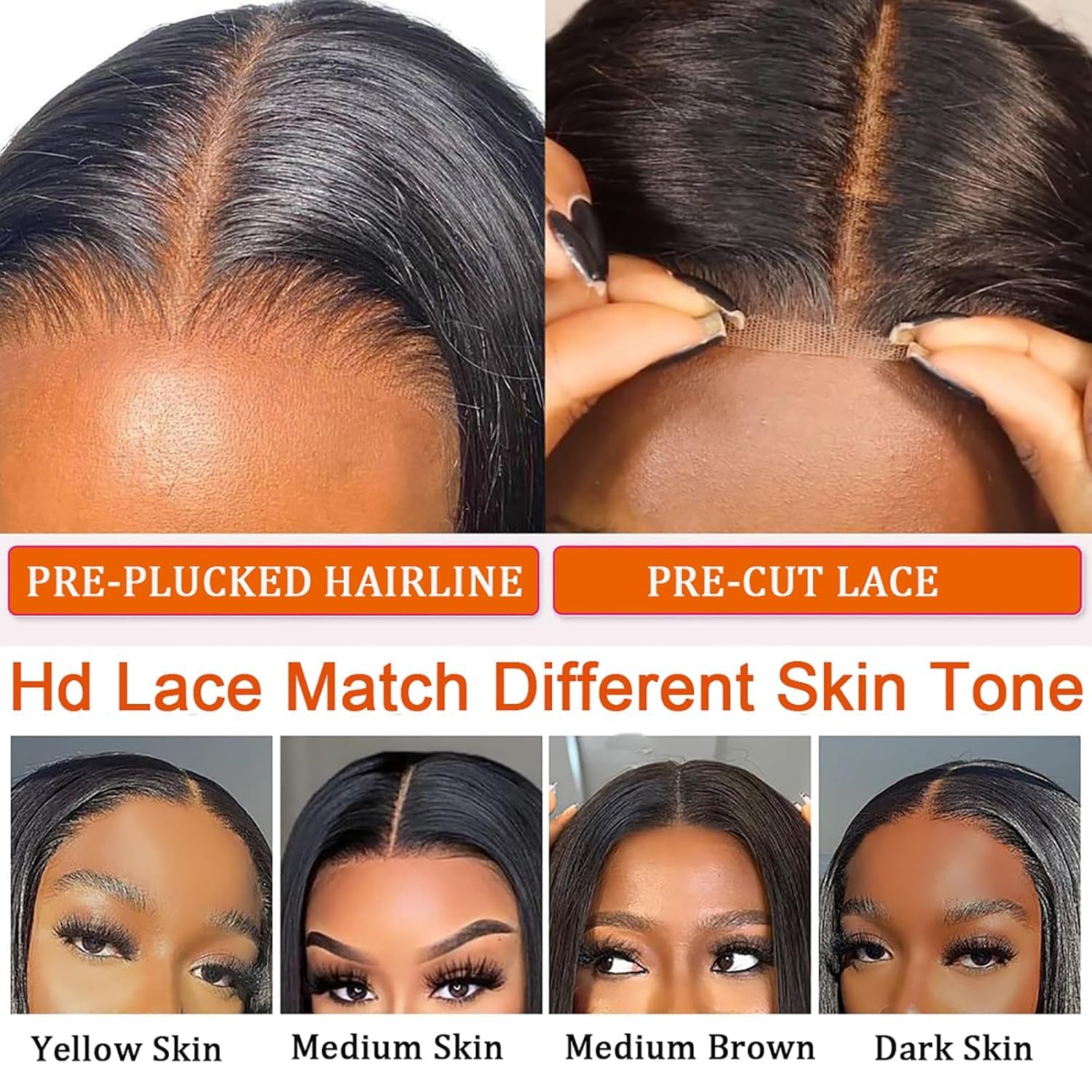 Maytune Highlight Glueless Bob Wigs Human Hair Pre Plucked Pre Cut Curly Human Hair Wigs For Black Women Ombre Deep Wave 4X4 Hd