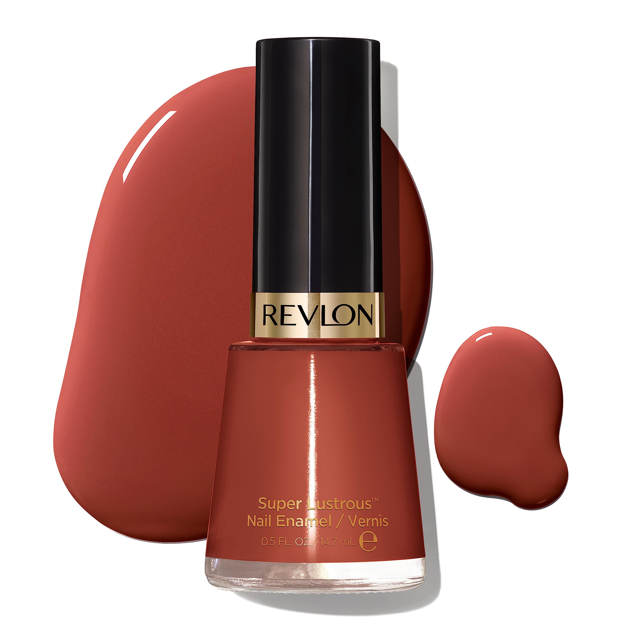 Revlon Super Lustrous Nail Polish, Chip-Resistant & Longwear Formula, High Shine Finish, 415 Totally Toffee, 0.5 fl oz