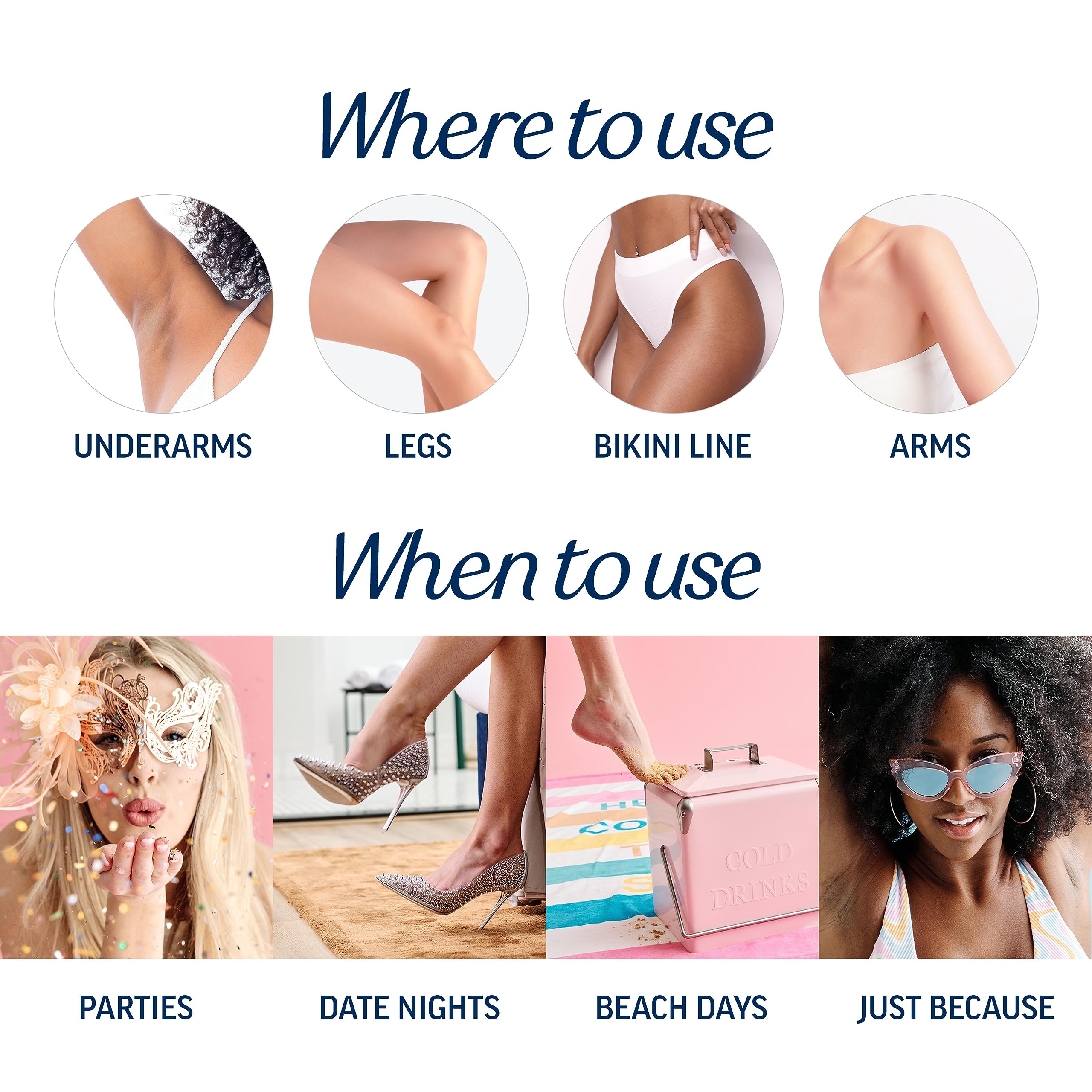 Veet Ready-To-Use Waxing Kit For Women | Wax Strips For Body Hair Removal, Wax Kit For Ingrown Hair Treatment, Personal Care Pro
