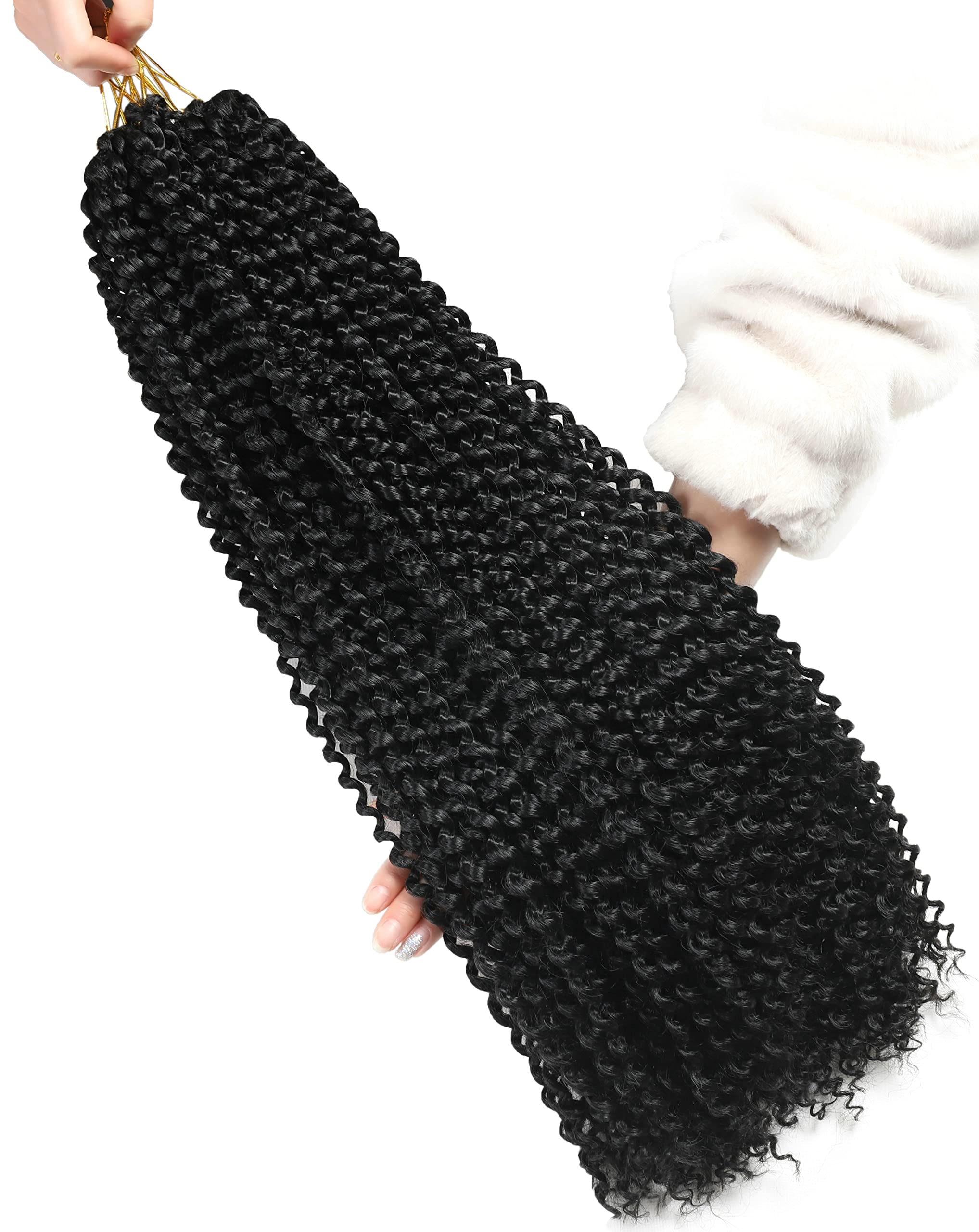 Lohxinhair 24 Inch 7 Packs Passion Twist Hair Water Wave Crochet Hair Pre Looped Bohemian Braids For Black Women