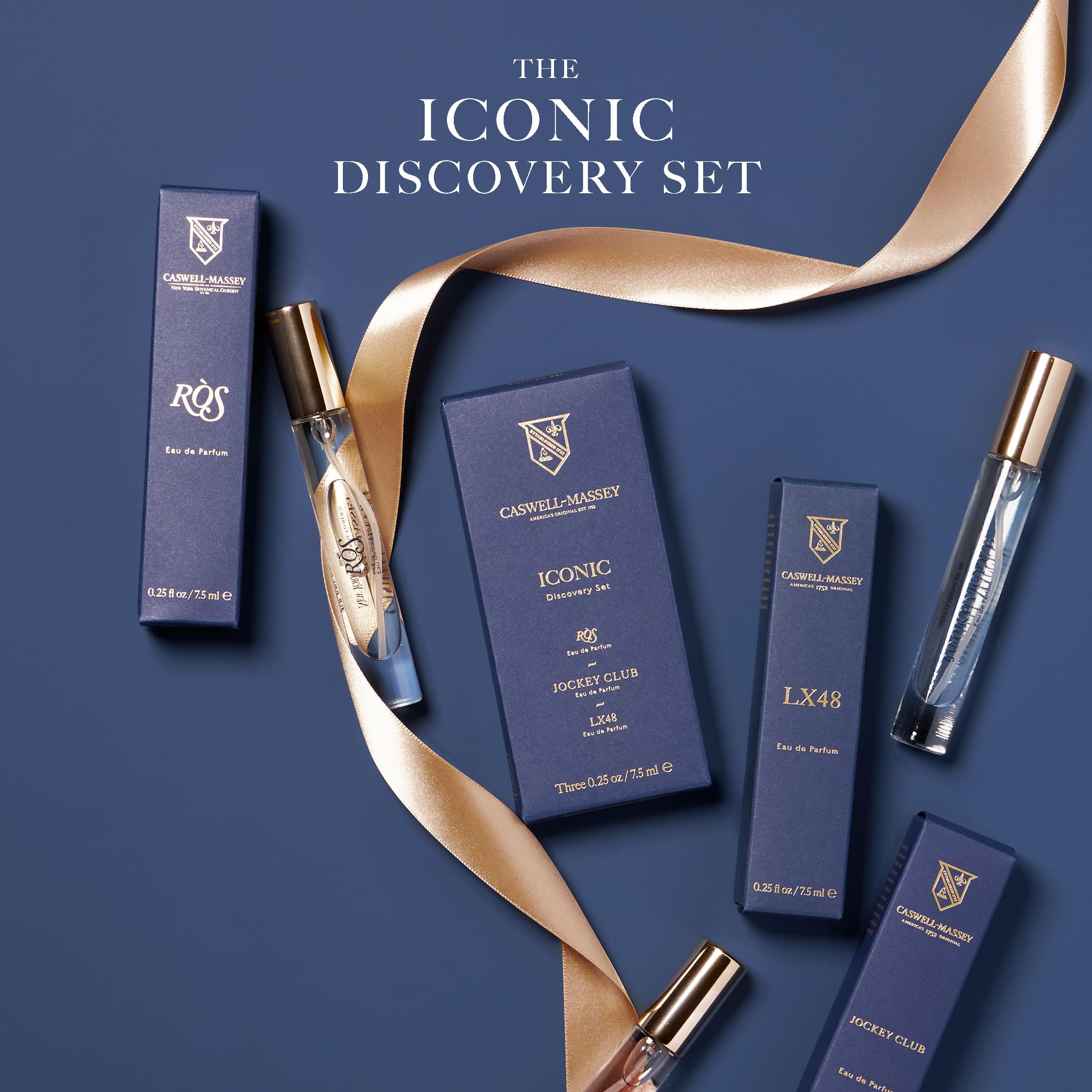 Caswell-Massey Iconic Eau De Parfum Discovery Set, Includes Rs, Jockey Club & Lx48, Indulge In Enduring Modern Scents, Long-Last