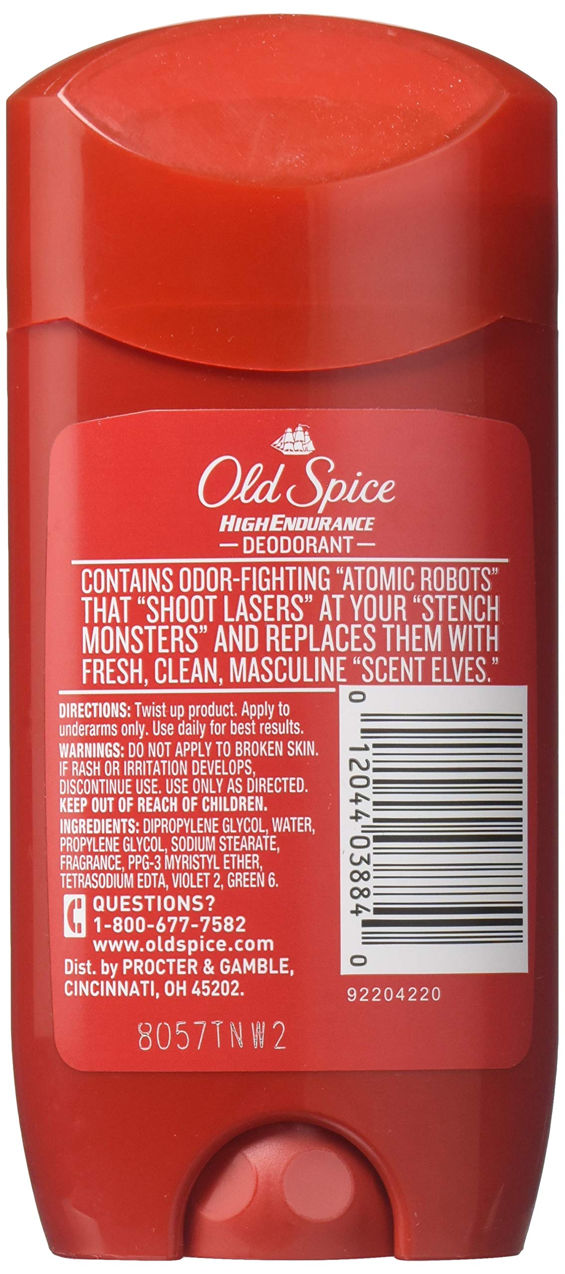 Old Spice High Endurance Deodorant, Fresh 3 Oz (Pack Of 12)