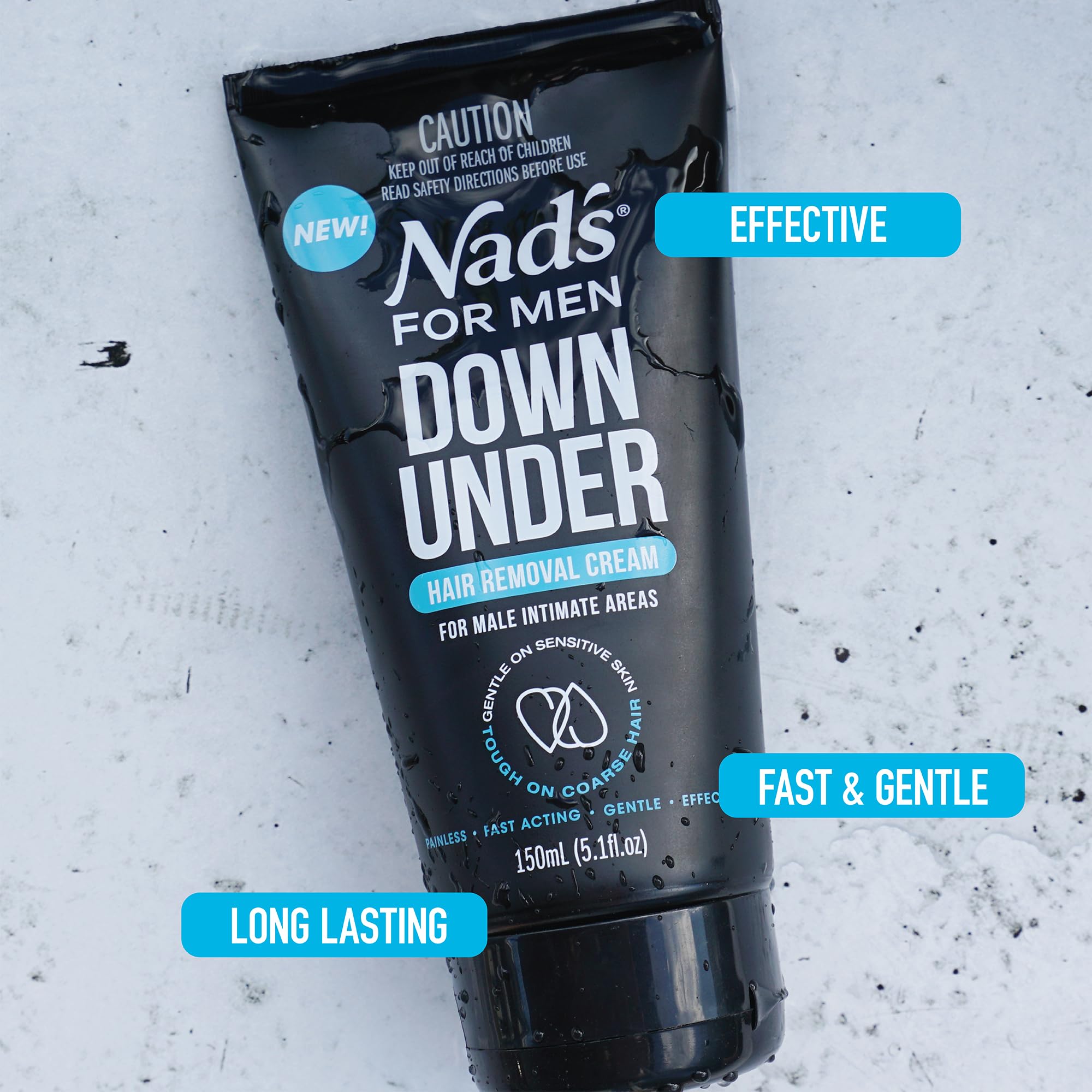 Nad's For Men Intimate Hair Removal Cream For Men - Easy & Painless, Depilatory Cream For Unwanted Male Hair In Intimate/Private