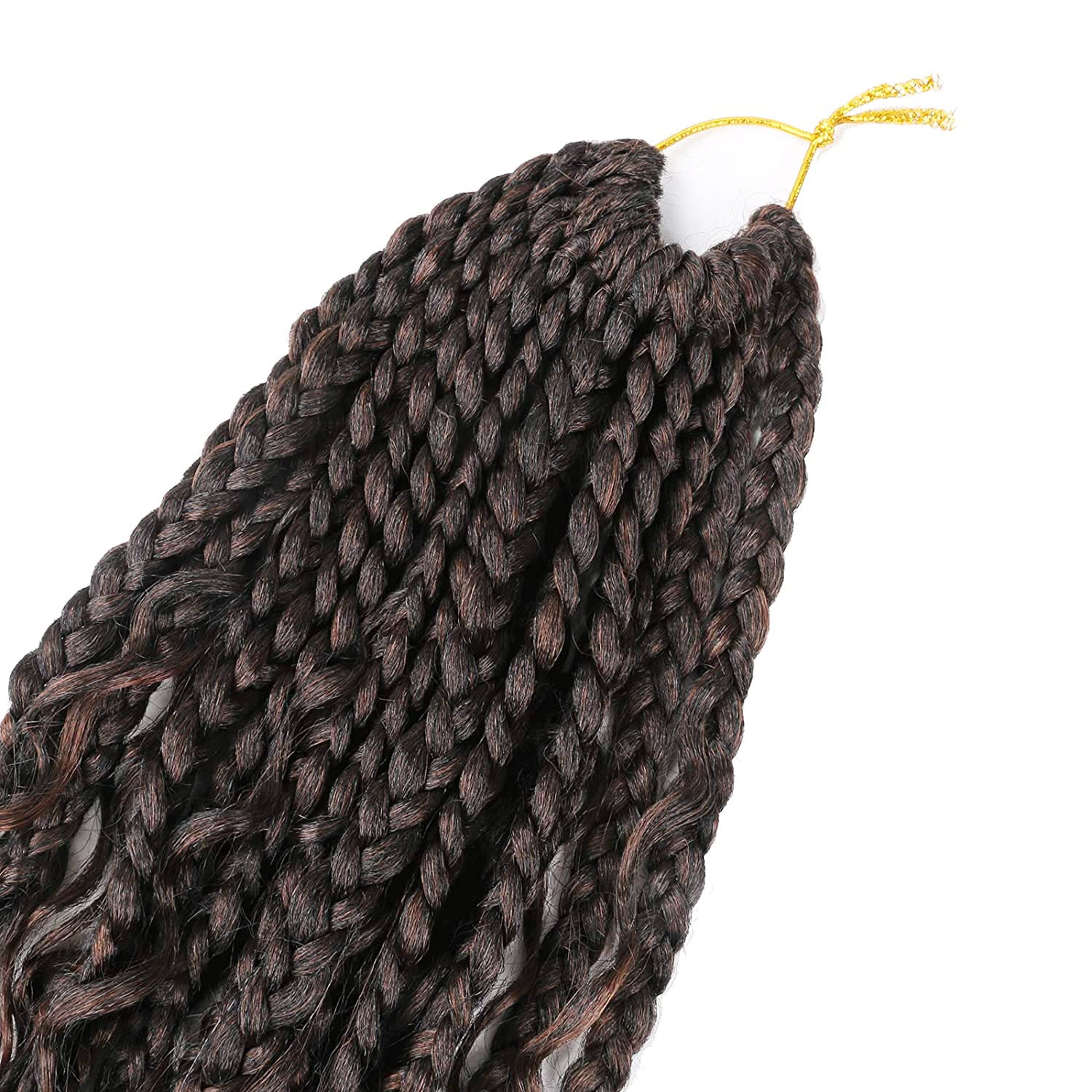 8 Pack Bohomian Box Braids Crochet Braids14 Inch Crochet Box Braids Curly Ends Goddess Box Braids Crochet Hair Synthetic Crochet