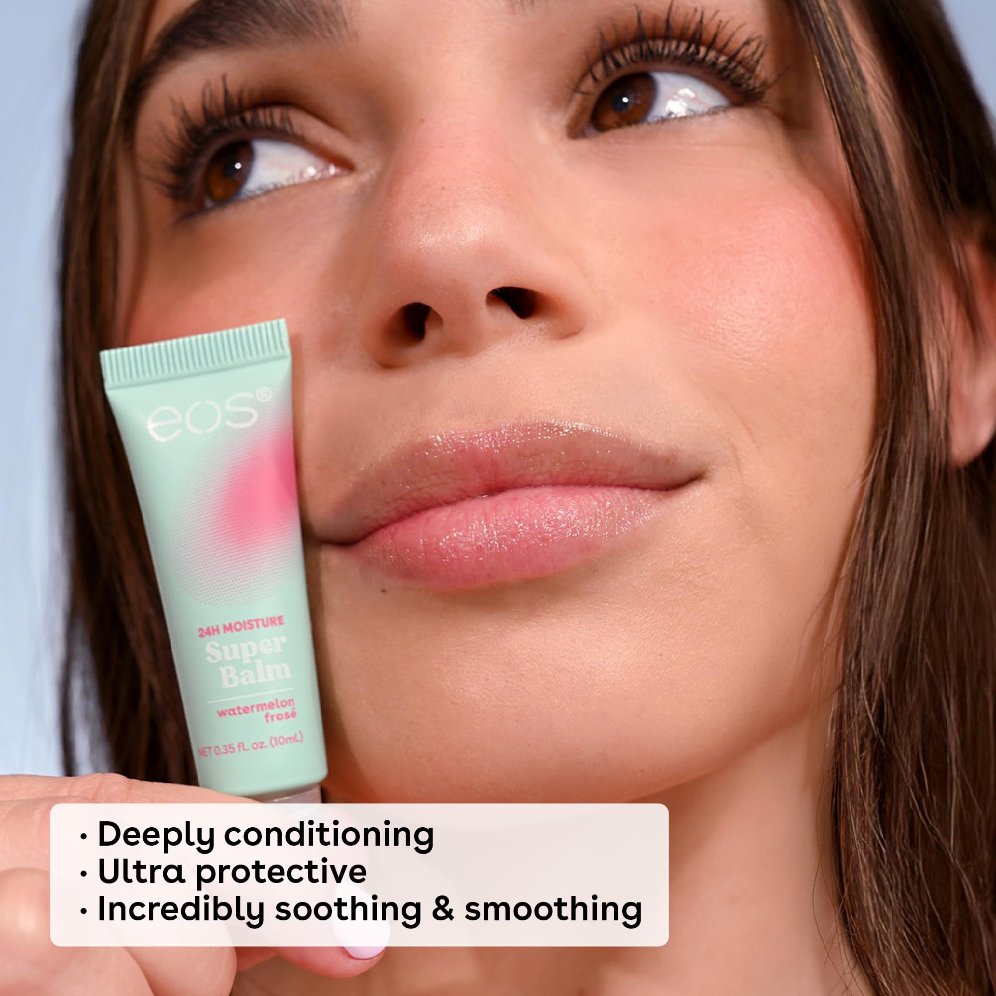eos 24H Moisture Super Balm - Coconut Milk, Day or Night Lip Treatment, Made for Sensitive Skin, Lip Balms & Moisturizers, 0.35