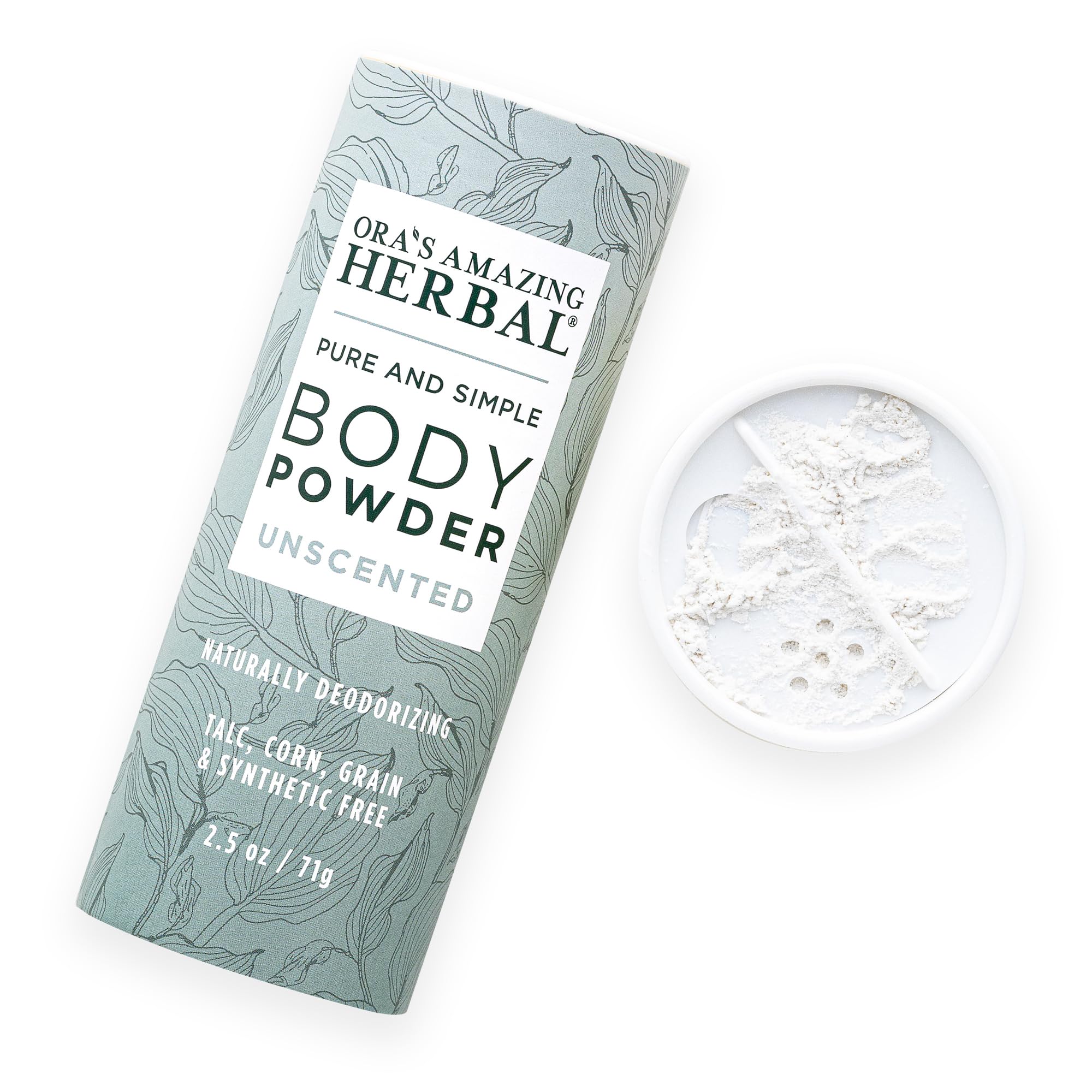 Fragrance Free Body Powder, Scent Free Powder, Unscented Talc Free Talcum Powder, After Waxing, Sugaring, Foot Powder, Unscented