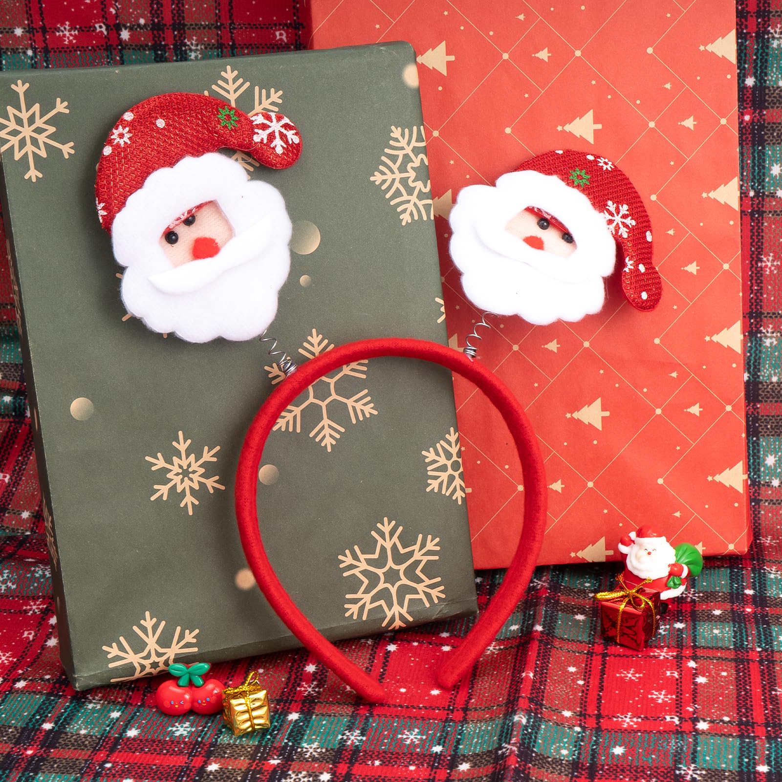 Blaaroom Christmas Reindeer Antlers Headbands For Women Girls Glitter Elk Antlers Ears Headband With Jingle Bells Christmas Head