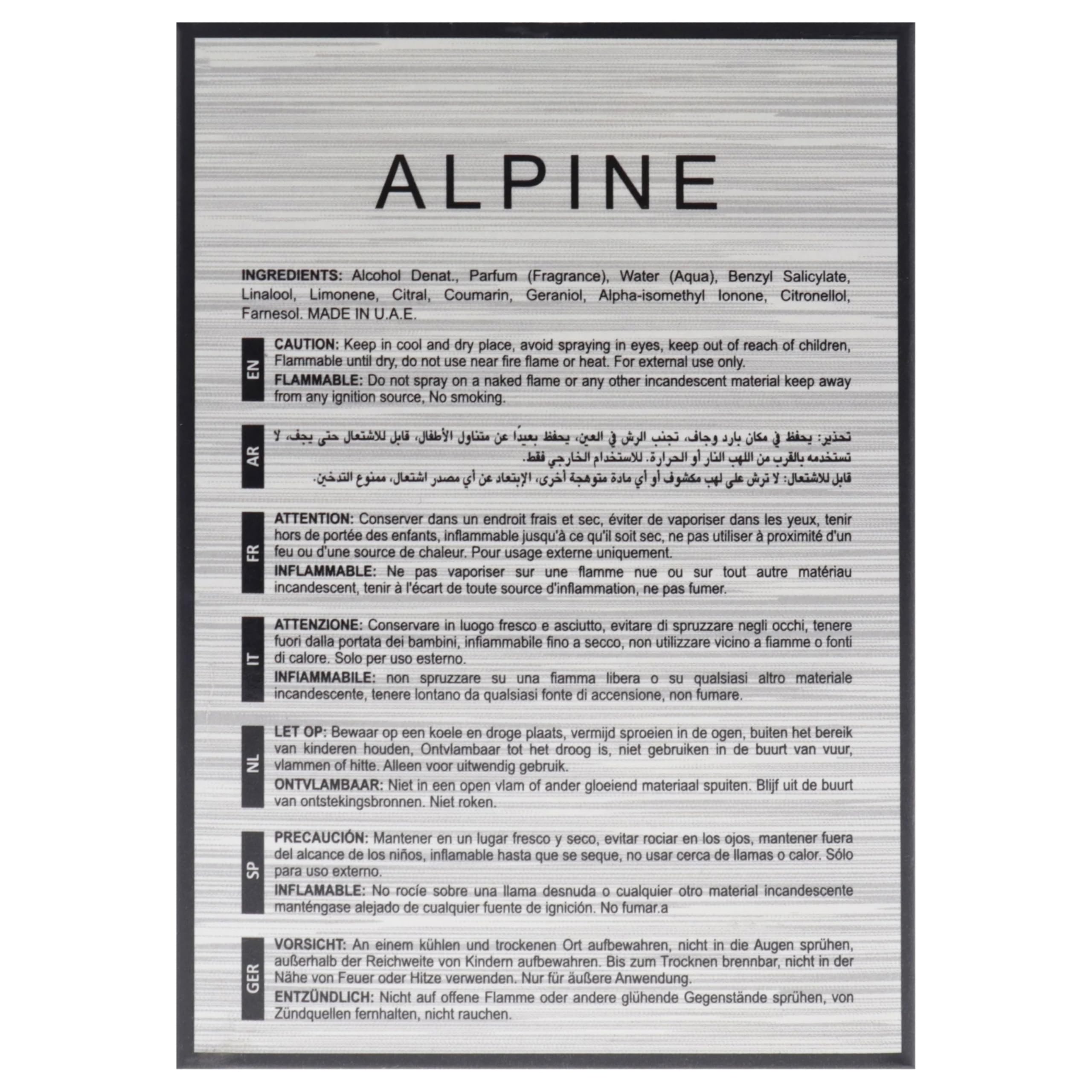 Lattafa Alpine Eau De Parfum 100 ml by Maison Alhambra