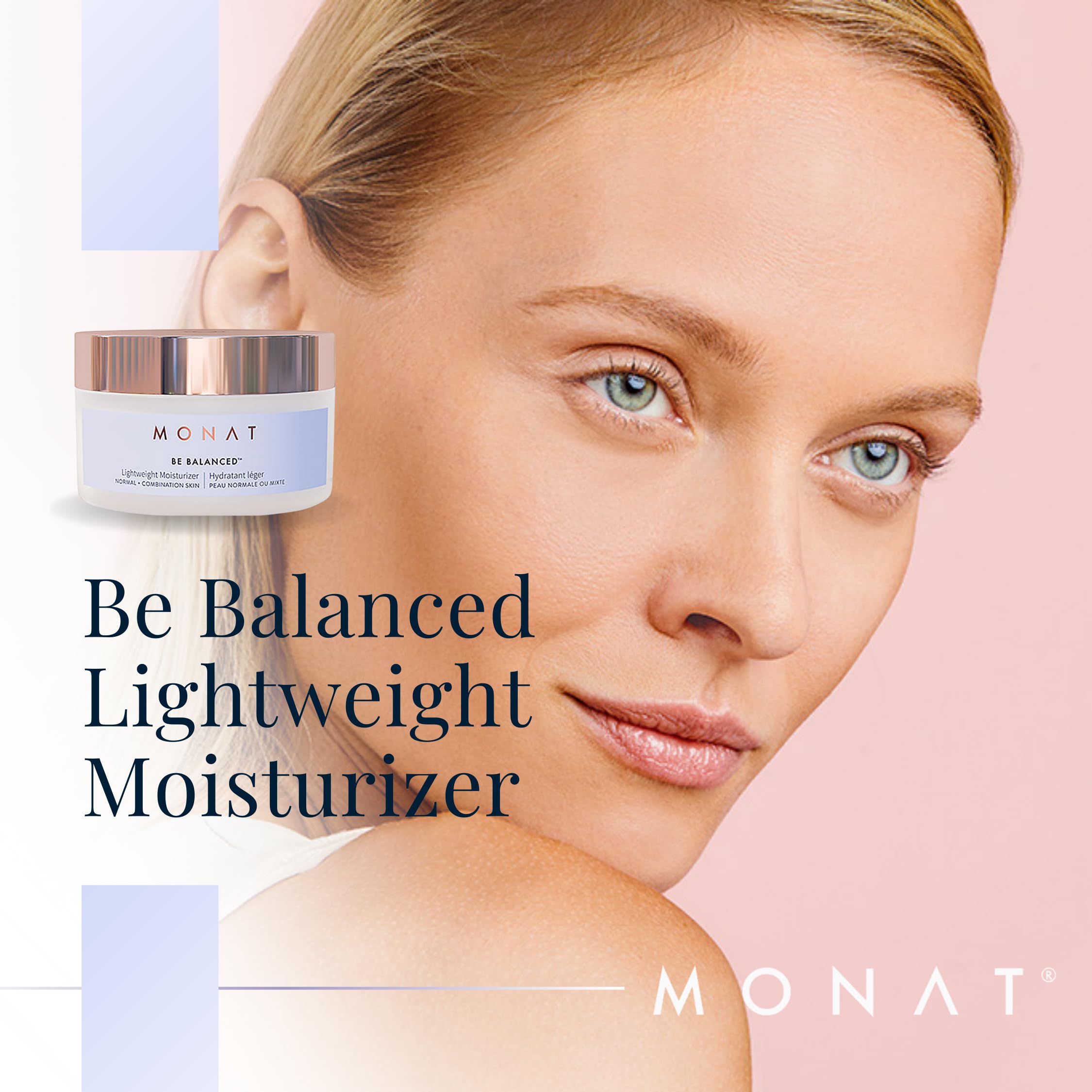 MONAT Be Balanced Lightweight Moisturizer - Restoring & Smoothing Hydrating Face Moisturizer with Hyaluronic Acid. Light Moistur