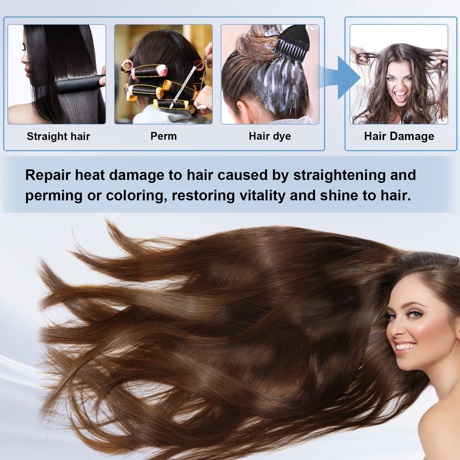 Frozen Flat Hair Iron Hair Colour Hairdressing Hair Salon 15.8F for Dye Hair Repair Damaged Hair Elitzia ET1410 (Upright)
