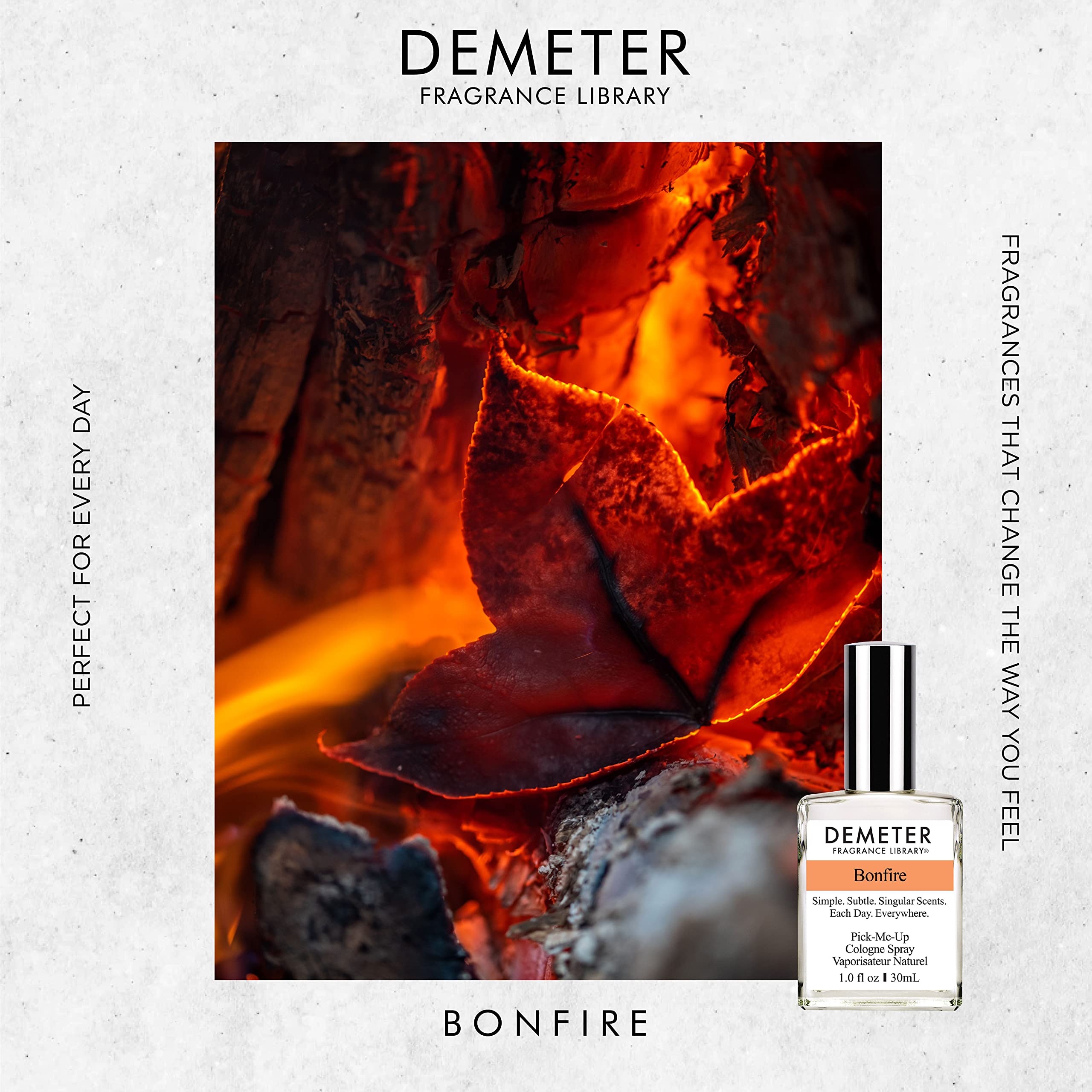 DEMETER Bonfire, 1 oz Cologne Spray, Perfume for Women and Men