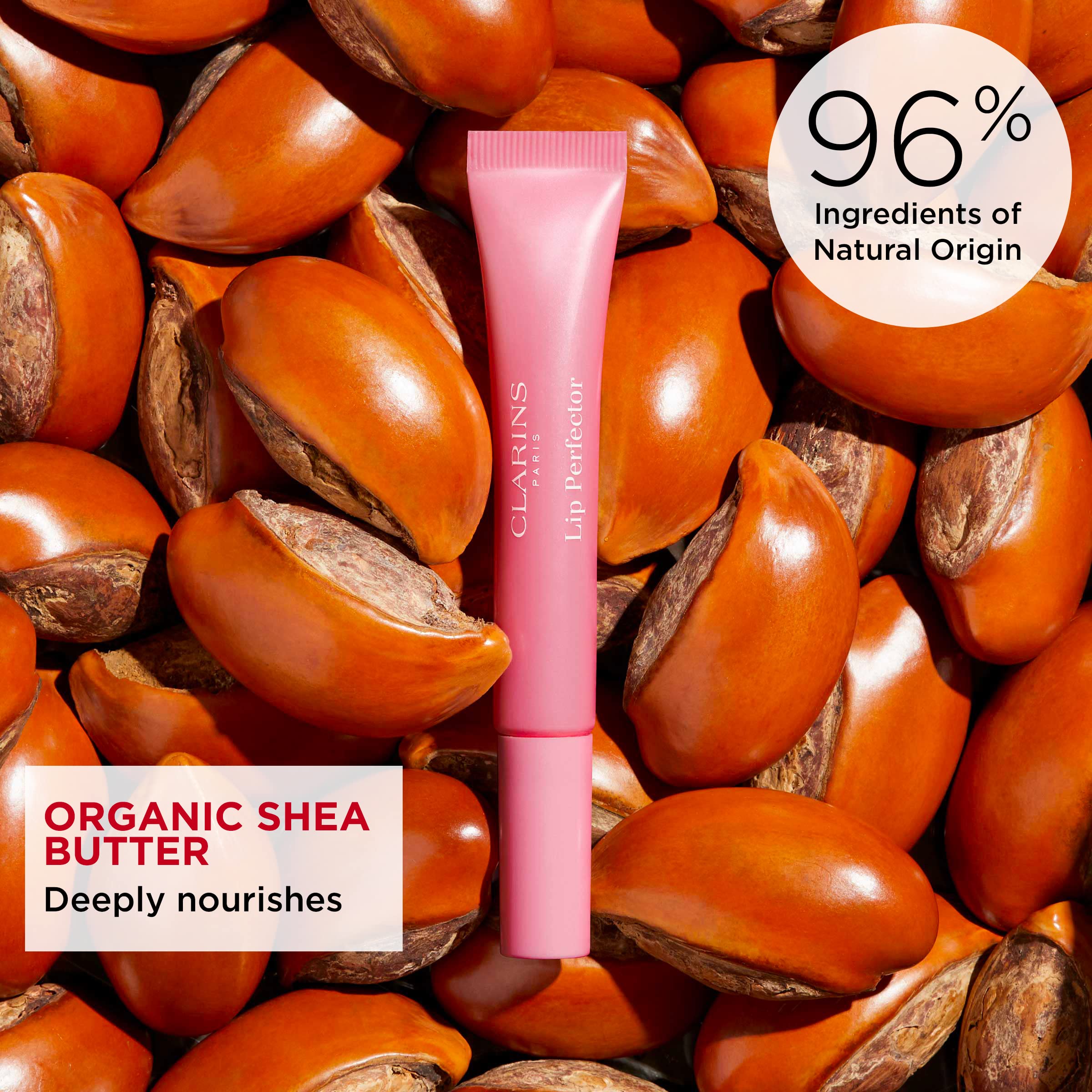 Clarins New Lip Perfector | 2-In-1 Color Balm For Lips + Cheeks | Nourishes And Plumps Lips | Adds Buildable Color To Cheeks For