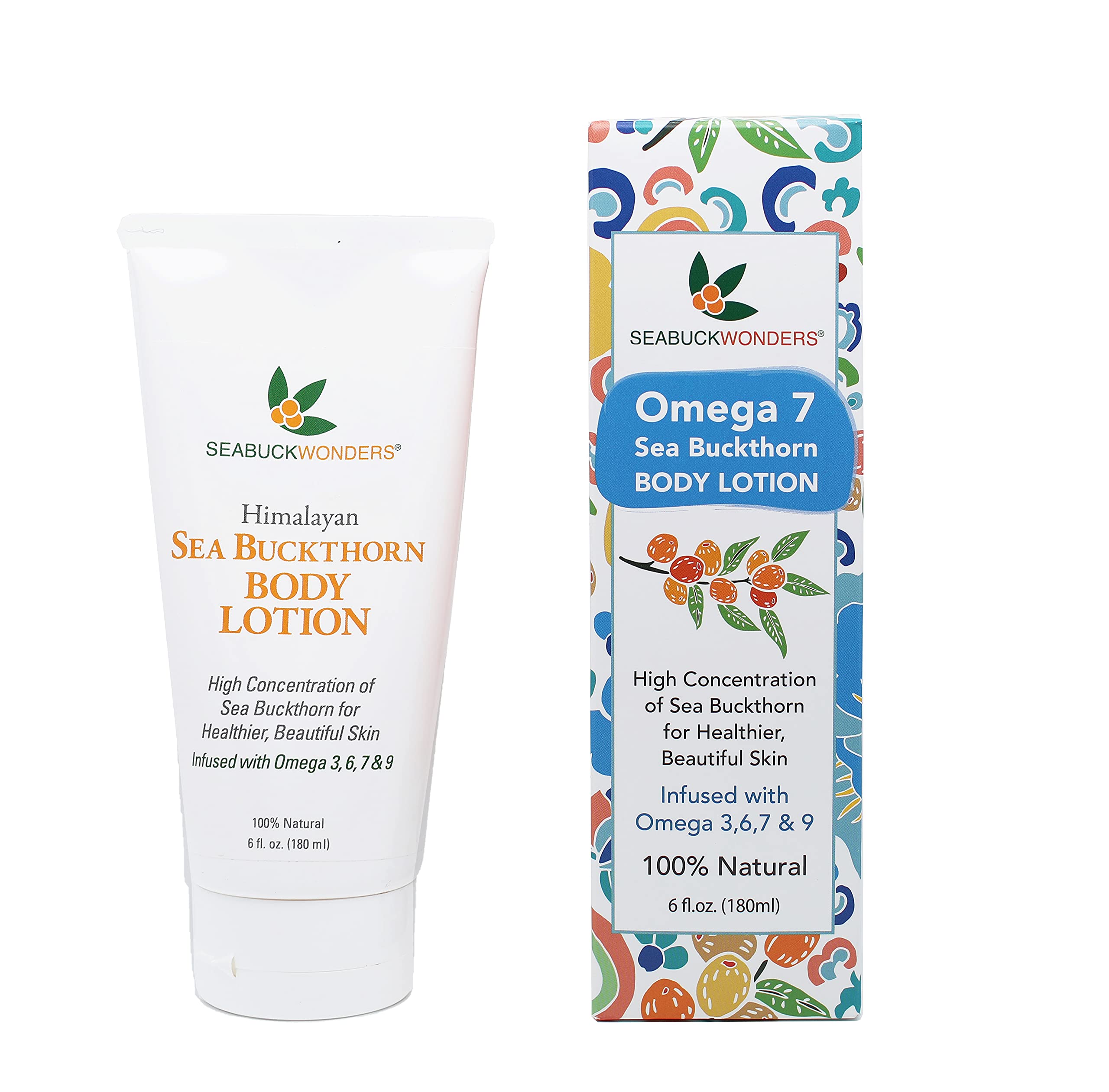 SeabuckWonders Organic Sea Buckthorn Body Lotion, 6 FL OZ