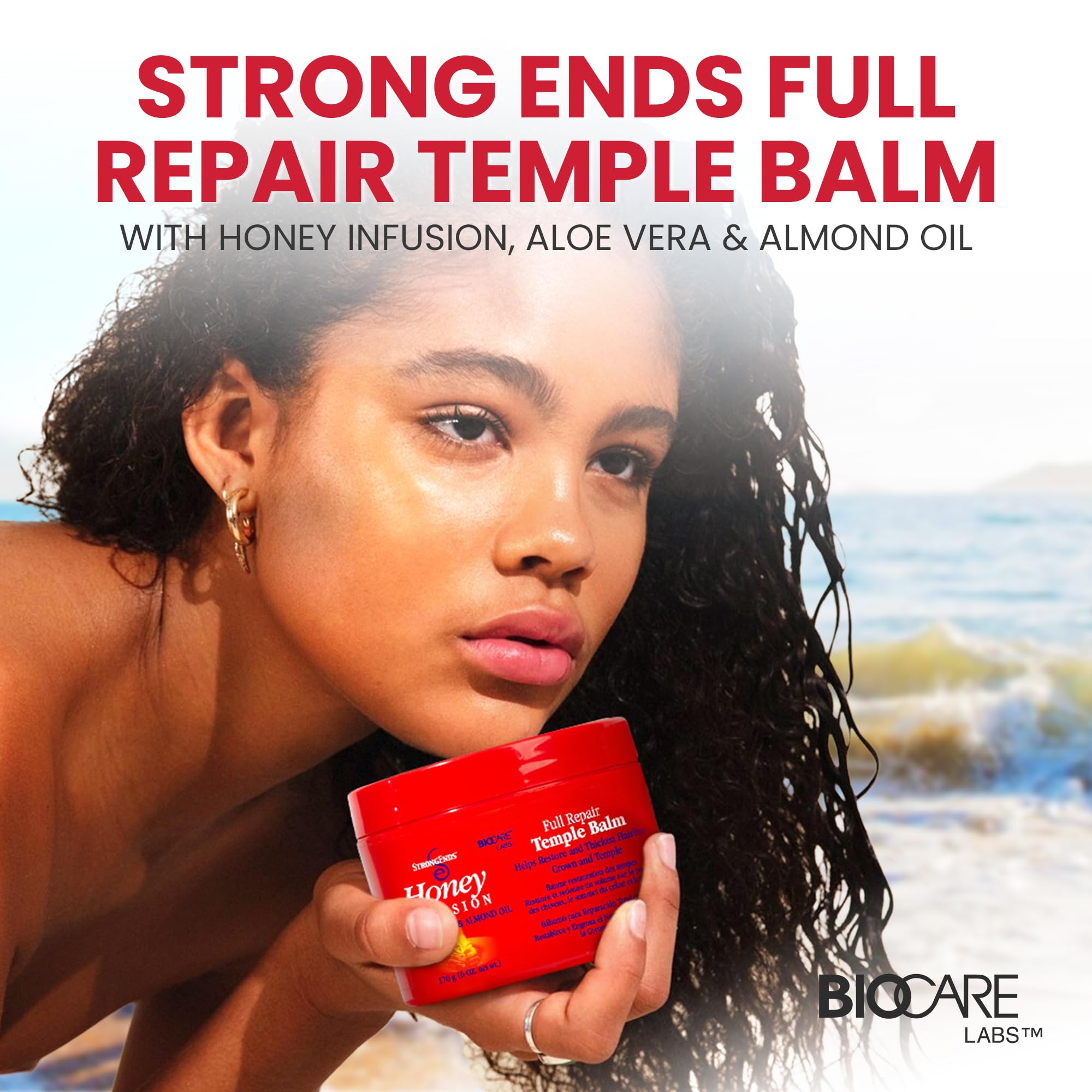 StrongEnds Full Repair Temple Balm With Aloe Vera & Almond Oil