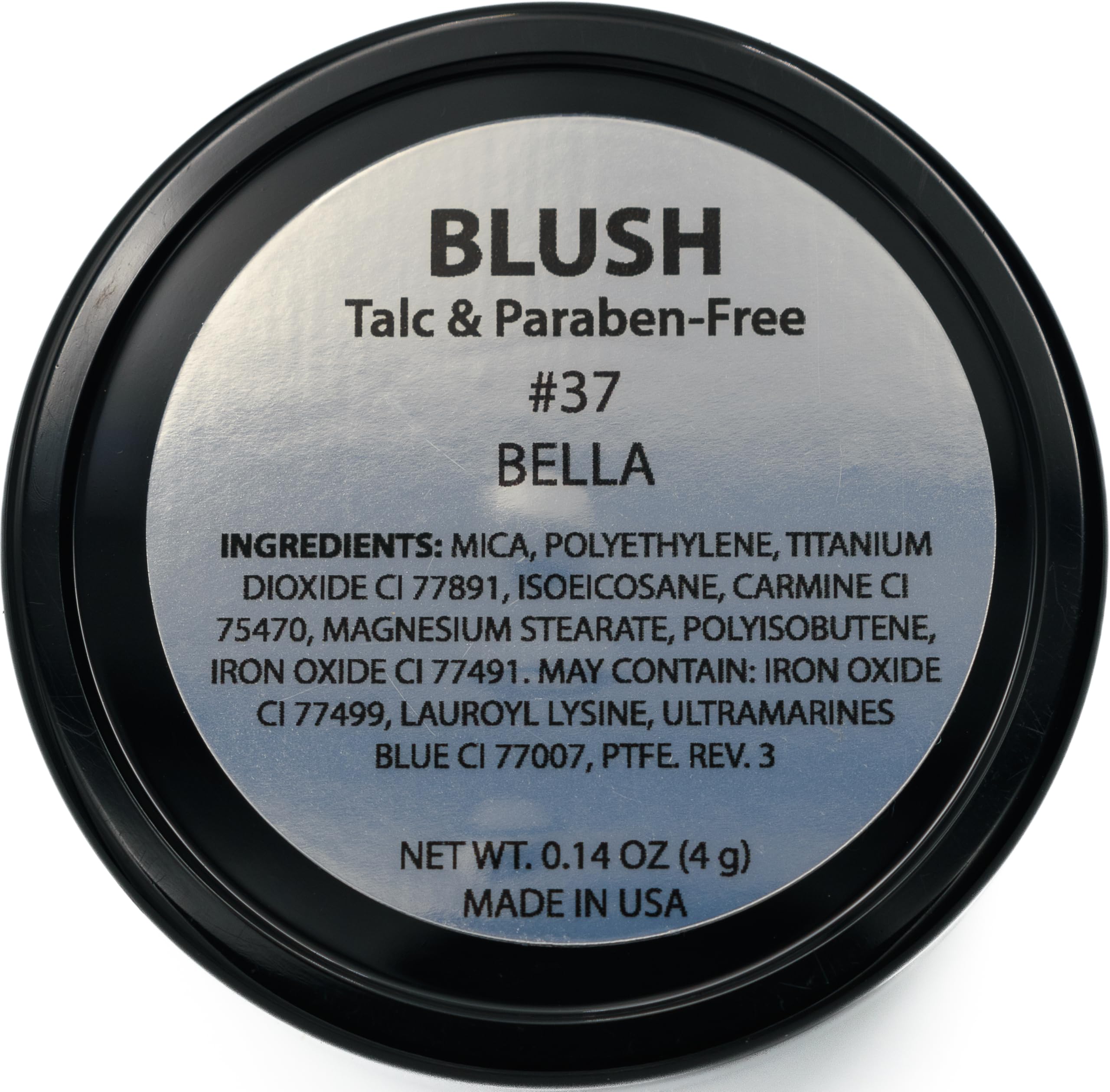 Pure Ziva Bella Dark Red Rogue Pink Rouge Rosewood Blush Pressed Cheek Color Powder, Talc & Paraben Free, No Animal Testing & Cr
