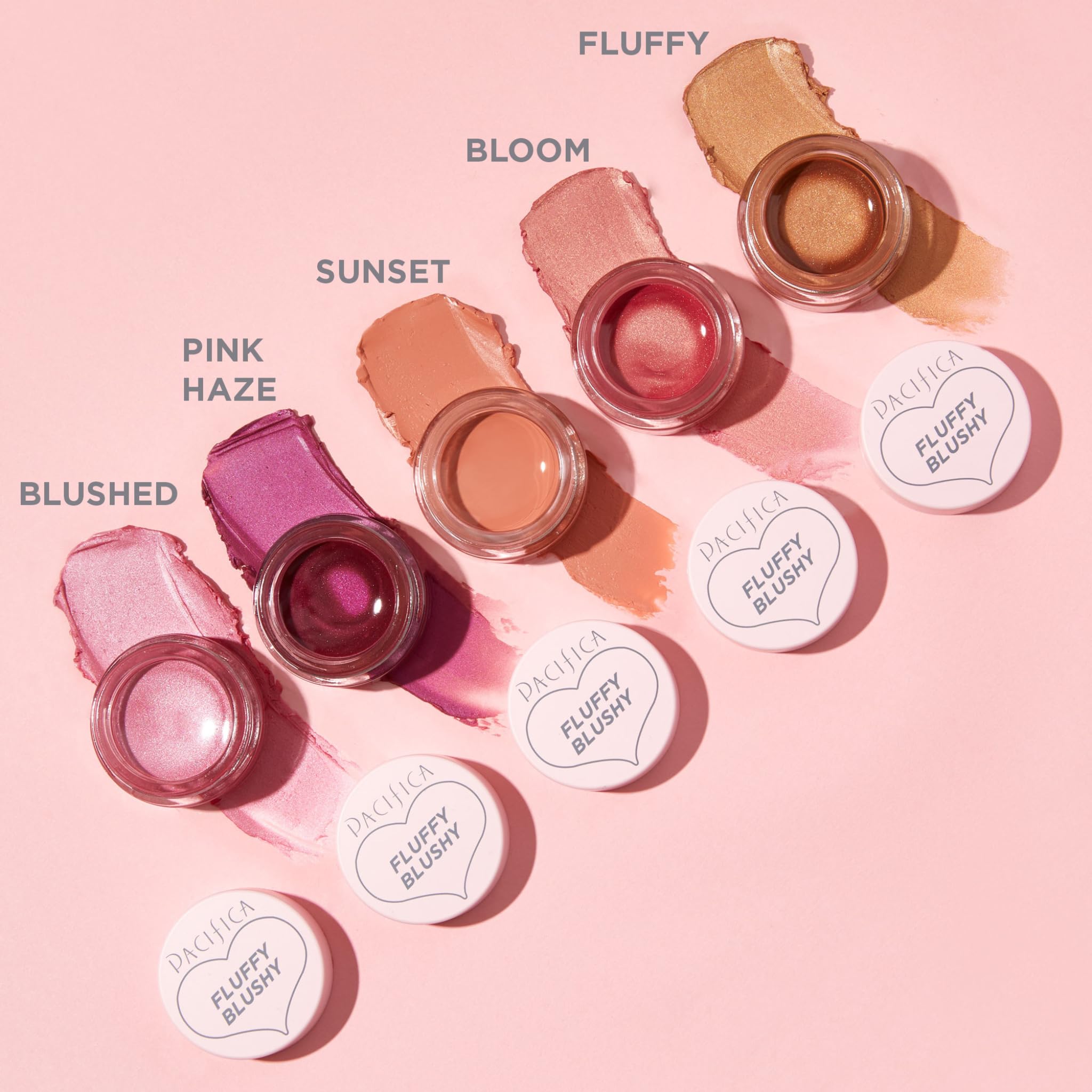 Pacifica Beauty Fluffy Blushy Cream Blush - Fluffy, Makeup, Lip + Cheek, Lightweight, Blendable, Buildable, Air Whip Cream Blush