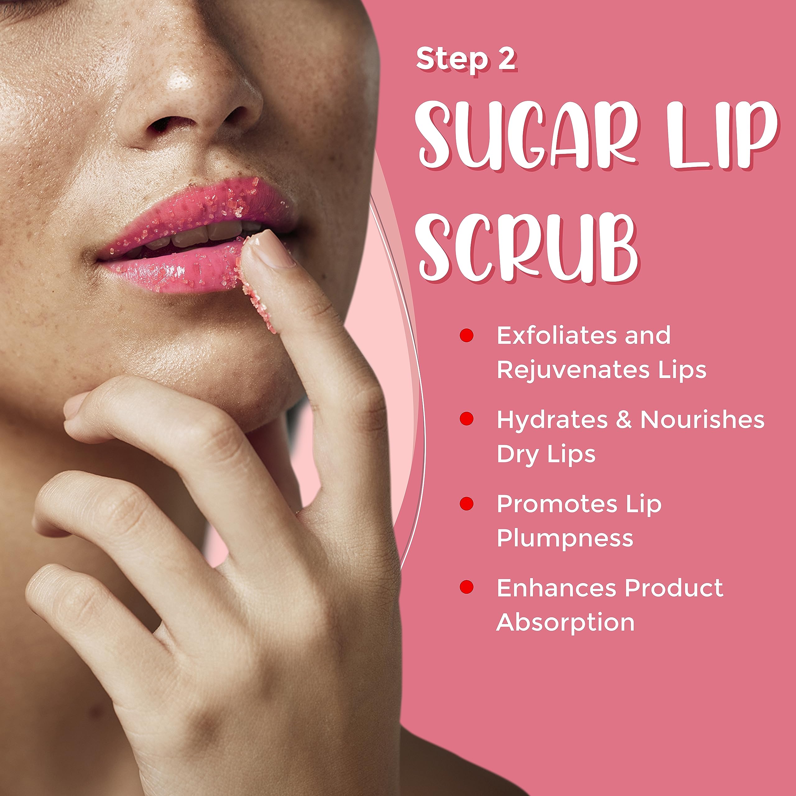 Lick Your Lips 6-In-1 Lip Care Kit With Lip Sleeping Mask, Silicone Brush, Sugar Scrub, Sheet Mask To Reveal Luscious, Soft Lips
