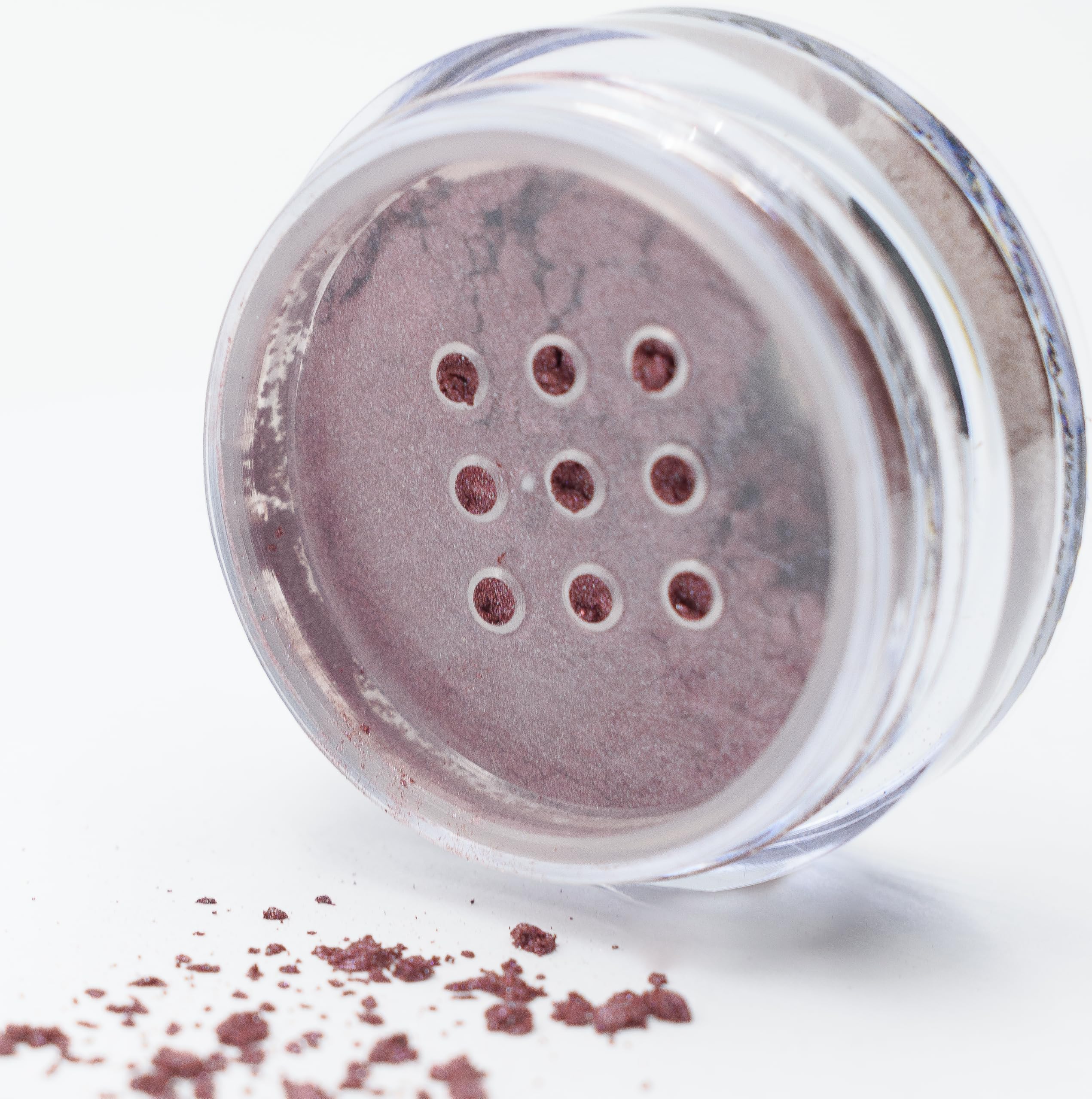 Light Purple Plum Loose Powder Mineral Glitter Single Eyeshadow Dust Pigment Jar Pot, Talc & Paraben Free, No Animal Testing & C