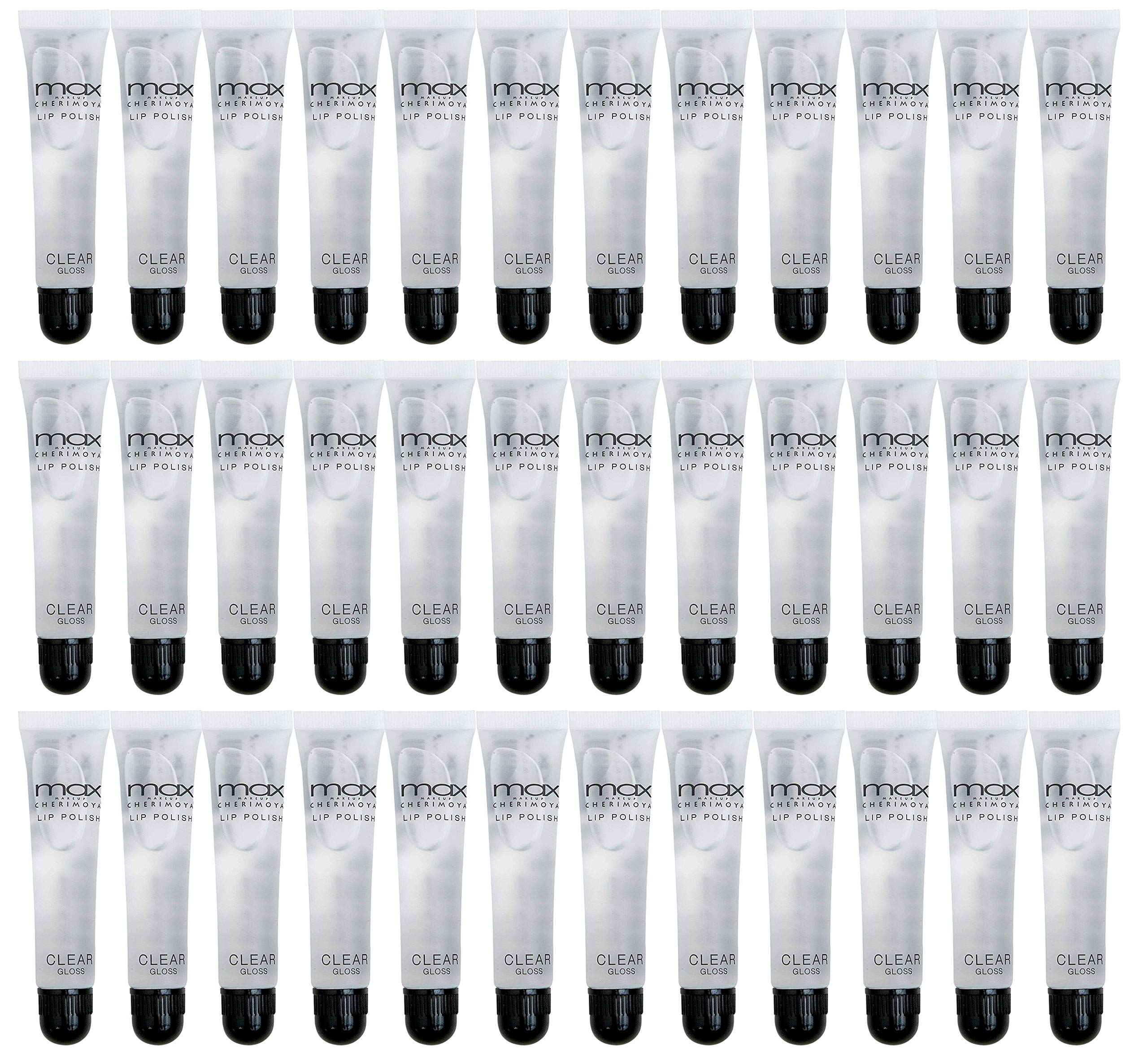 Cherimoya MAX Makeup Clear Lip Polish bulk (36 Pieces)