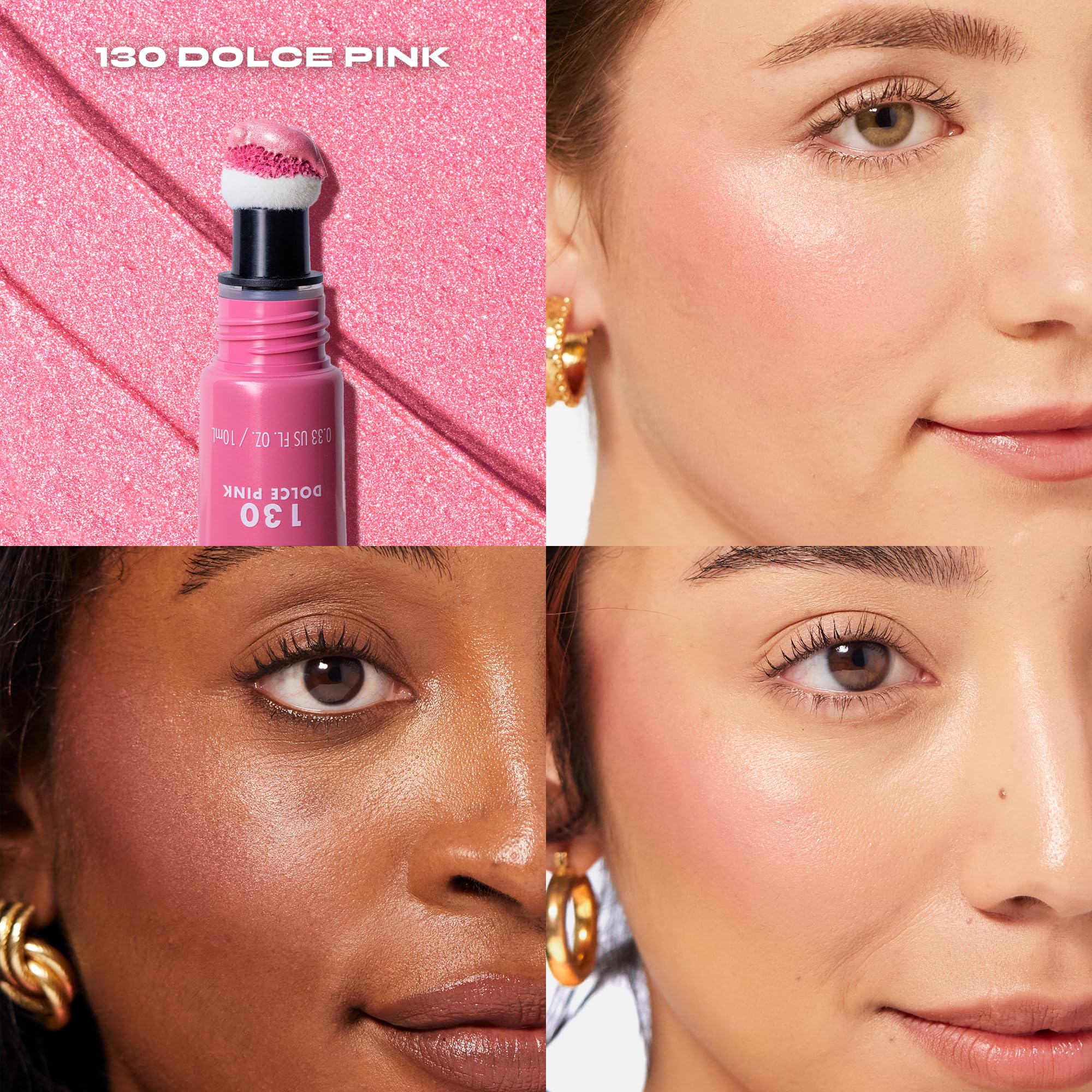 Milani Cheek Kiss Blush + Glow Highlighter - 130 Dolce Pink