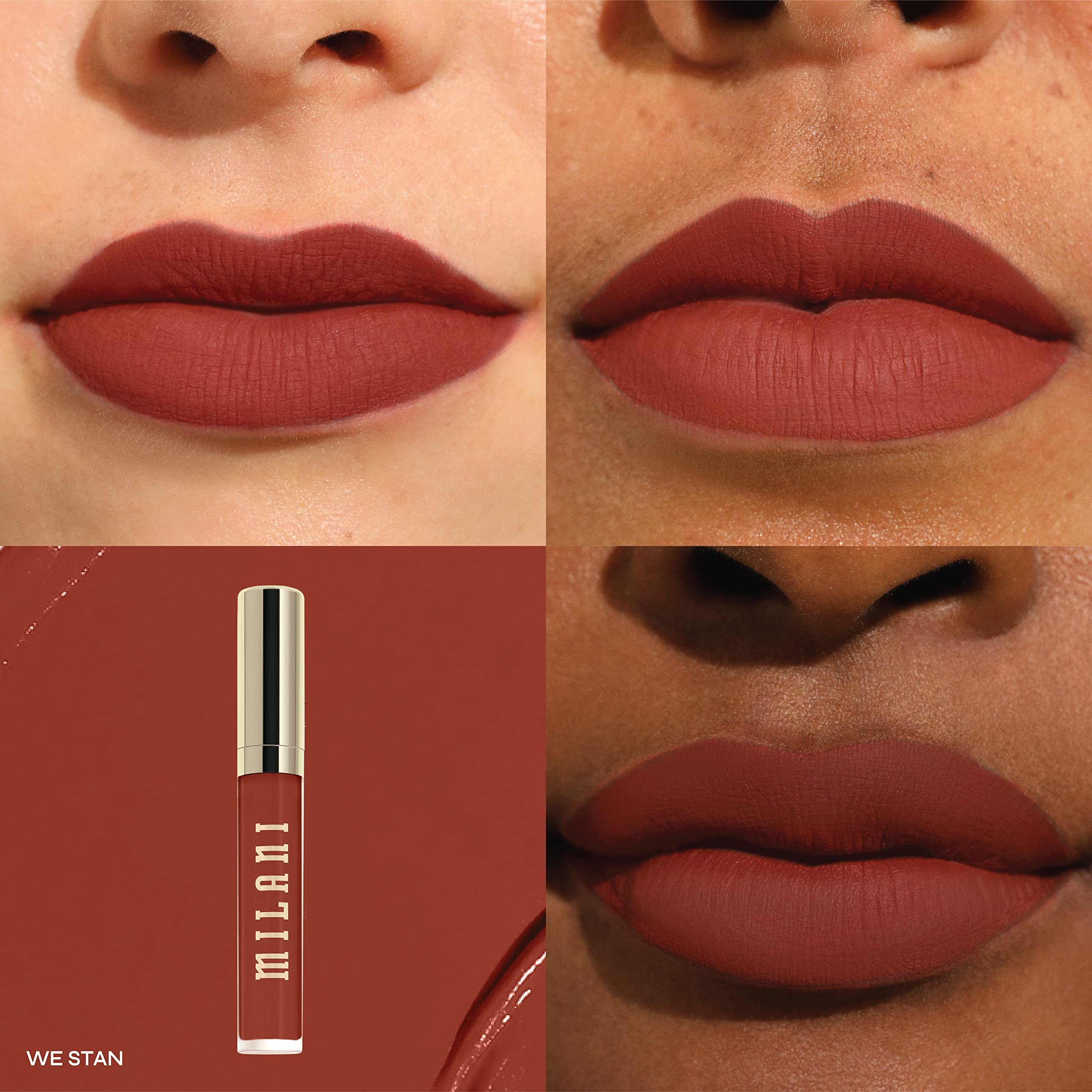 Milani Stay Put Longwear Liquid Lipstick - Smudge-Proof, Kiss-Proof, And Fade-Resistant Formula For All-Day Wear - We Stan