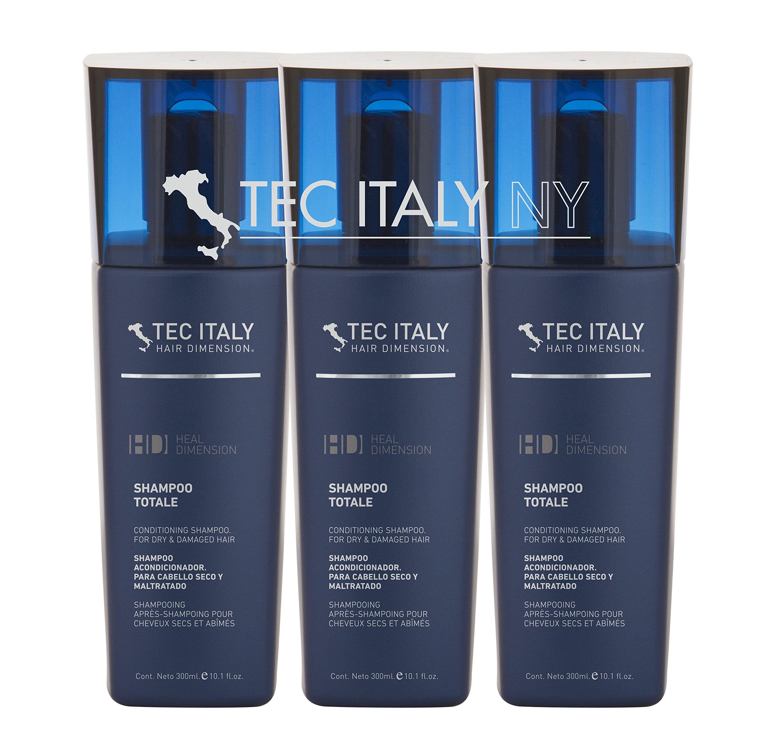 Tec Italy Conditioning Shampoo Totale for Dry & Damaged Hair (Pack of 3)