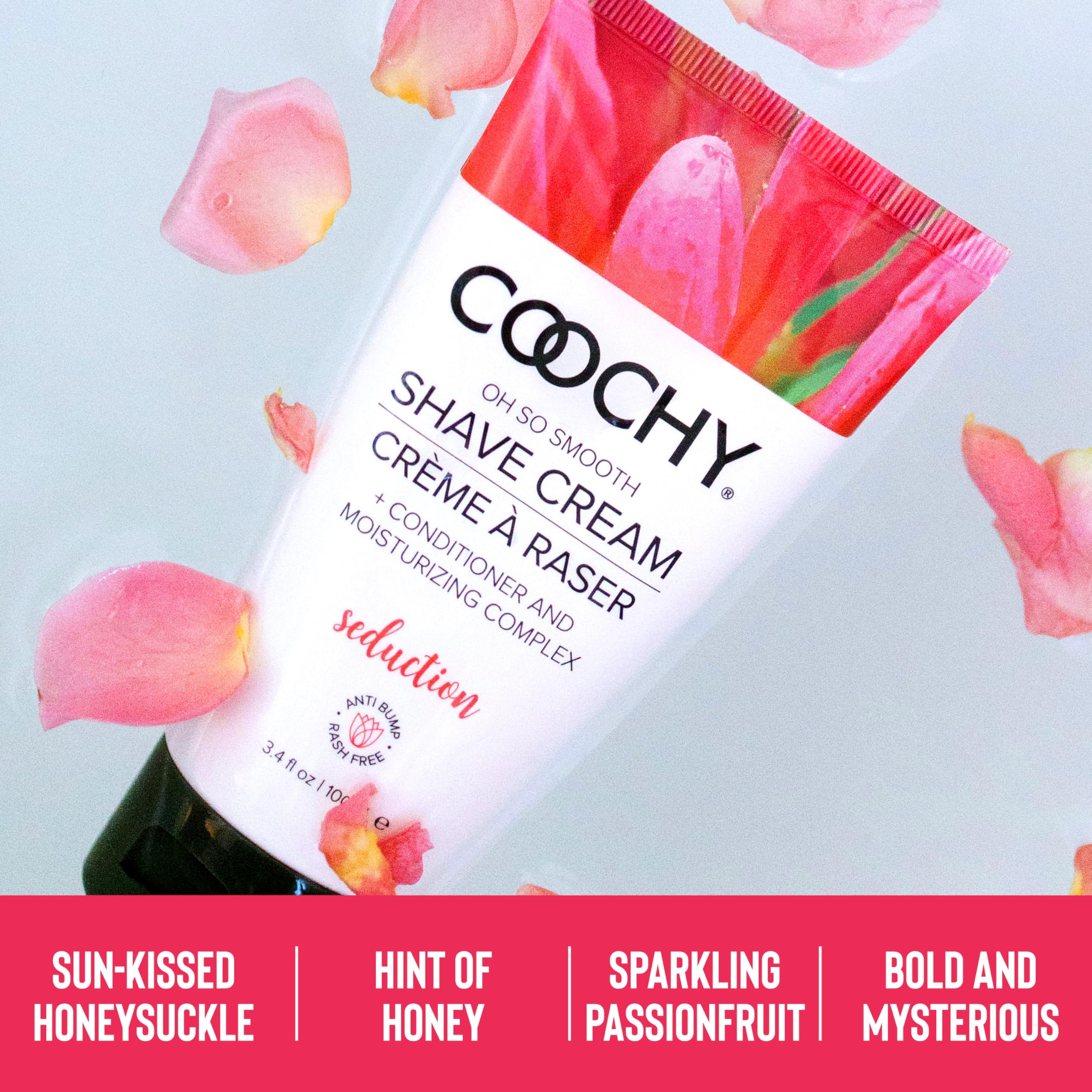 Coochy Shave Cream - Moisturizing Shave Lotion - Gentle Intimate Shaving Cream - For Bikini Area, Underarms, Legs & More - Rash-