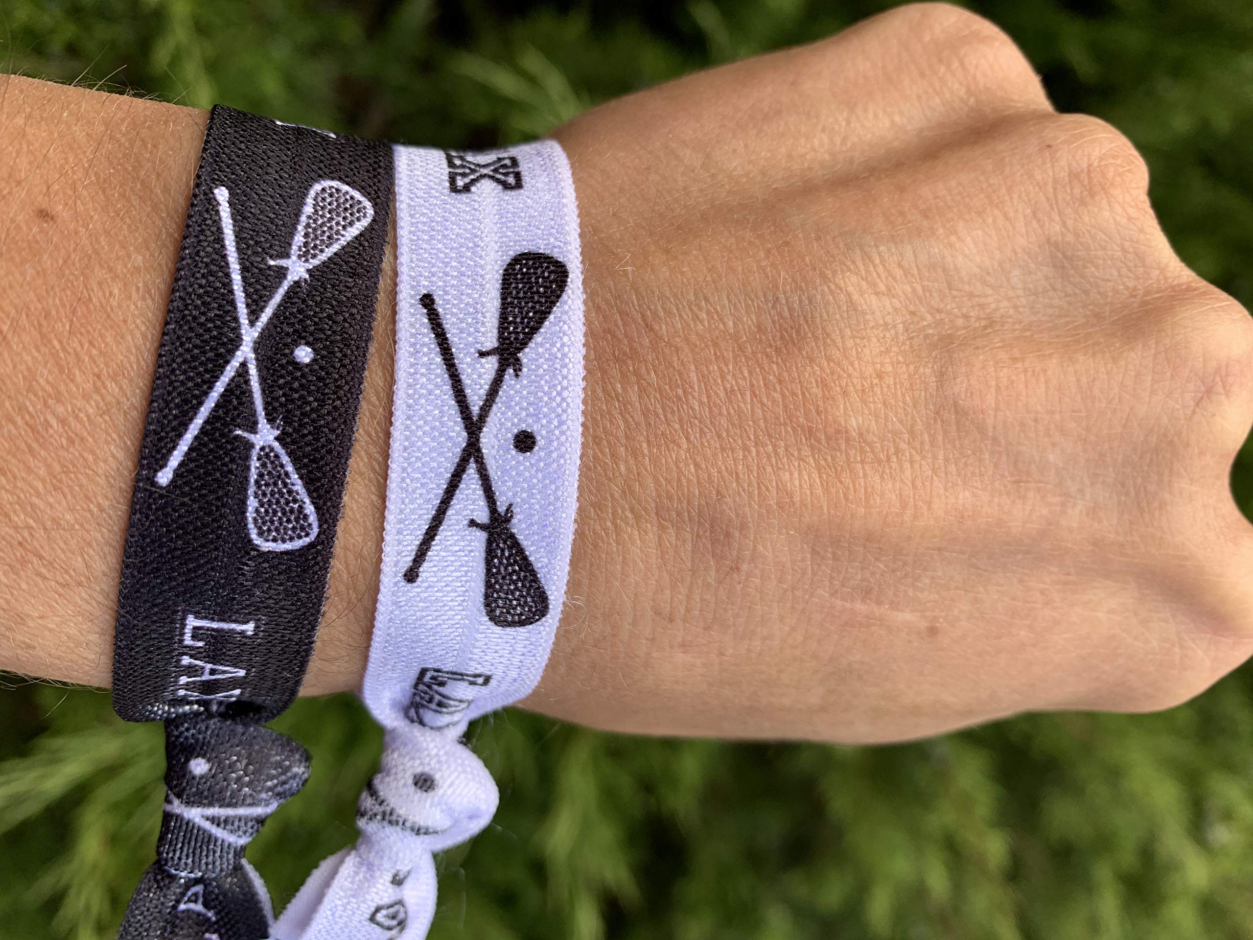 Sportybella Lacrosse Hair Ties for Girls - No Crease, No Tug Ponytail Holders with Lacrosse Design. Lax Party Favors and Gifts f