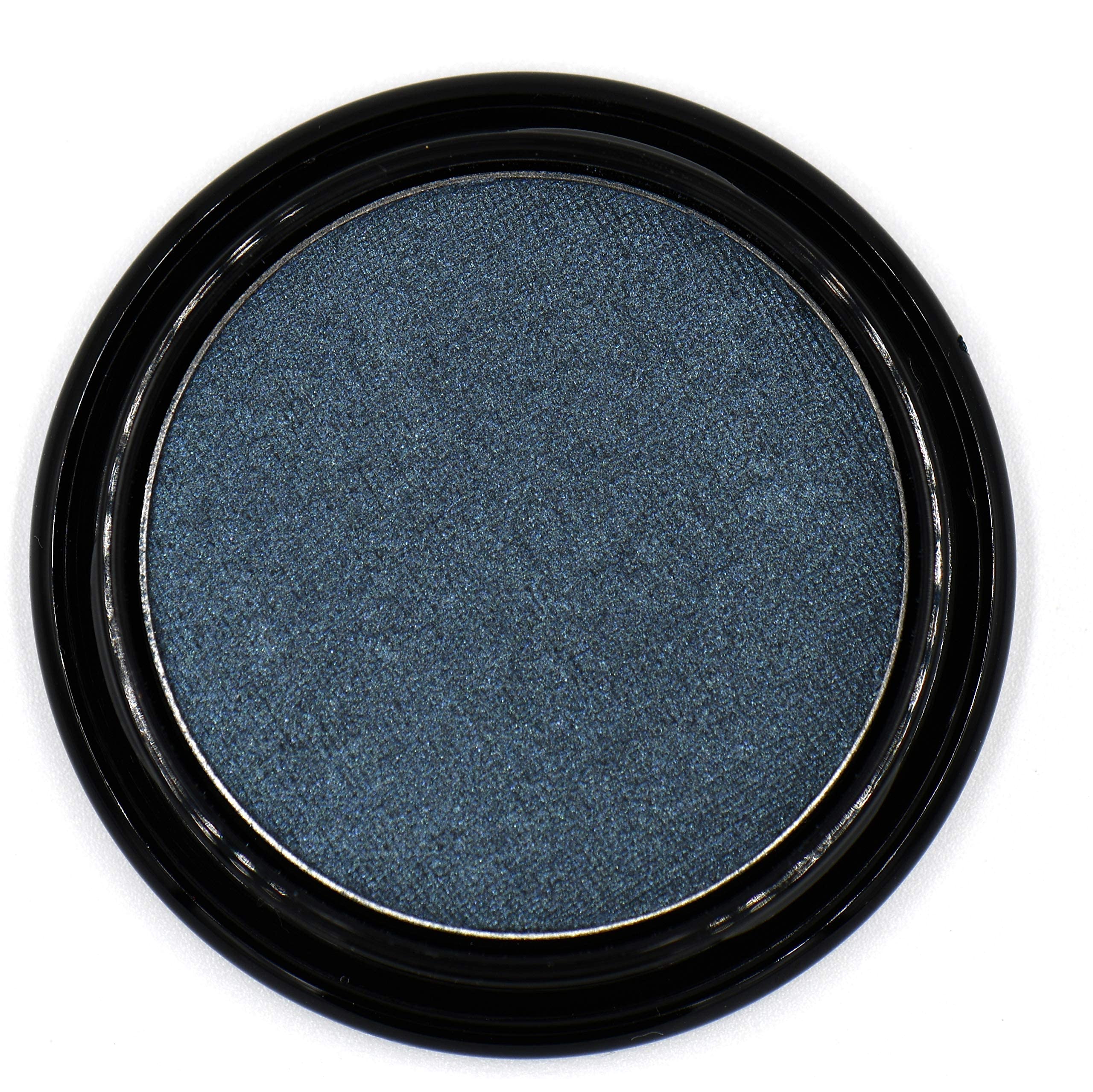 Pure Ziva Dark Starry Night Metallic Navy Blue Grey Gray Silver Shimmer Pressed Powder Single Vegan Eyeshadow; Talc, Paraben & C